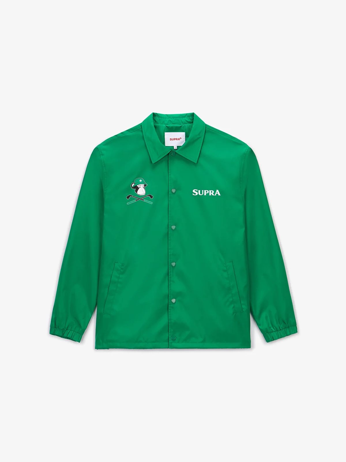 수프라(SUPRA) BAYC 골프 등판 그래픽 우븐 코치자켓(GREEN)