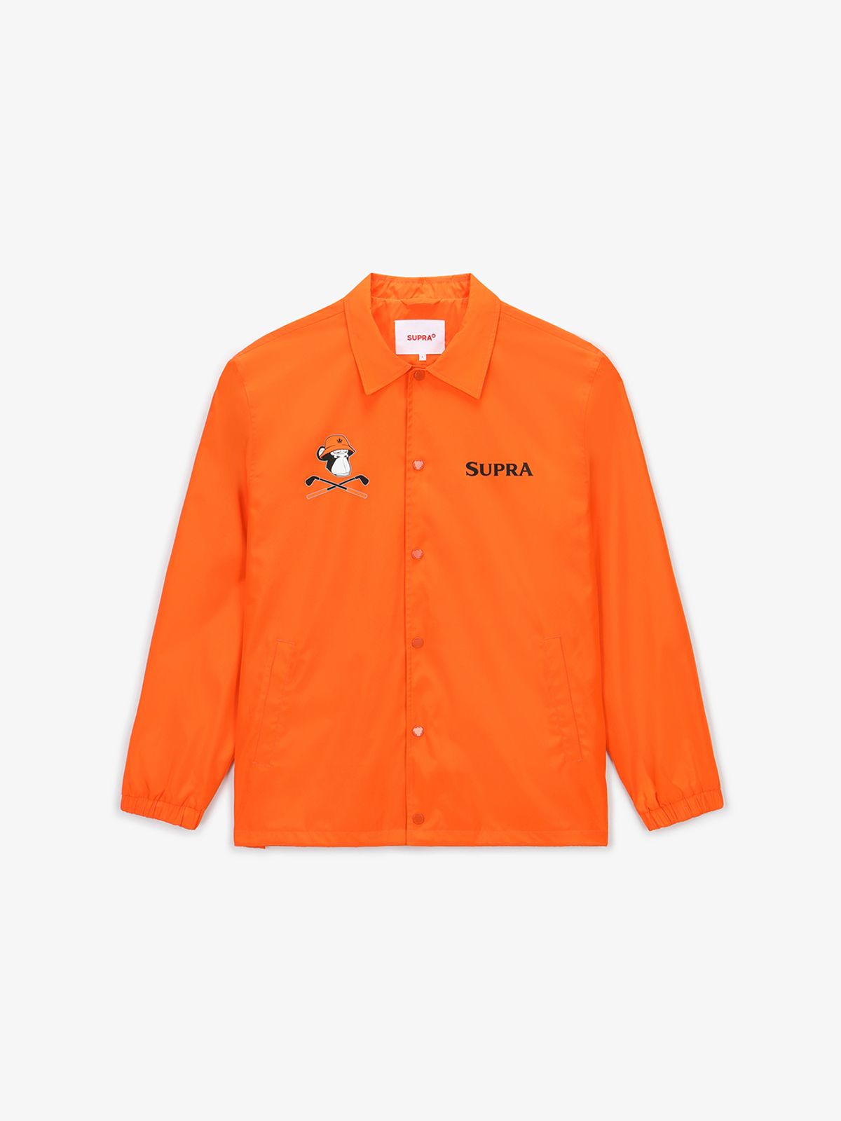 수프라(SUPRA) BAYC 골프 등판 그래픽 우븐 코치자켓(ORANGE)