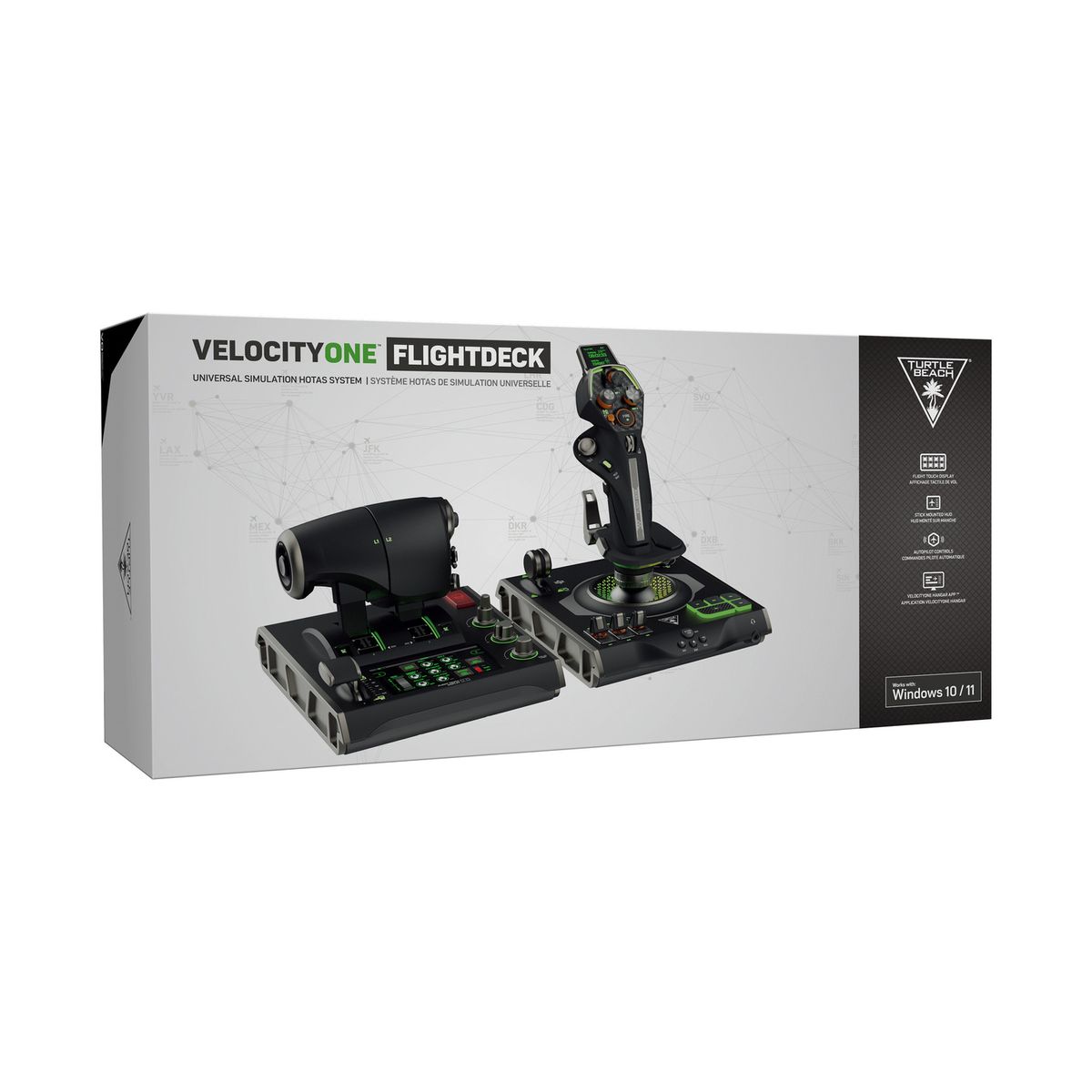 터틀비치(TURTLEBEACH) 벨로시티원 VelocityOne Flightdeck 범용 HOTAS 시뮬레이션 조이스틱 & 스로틀