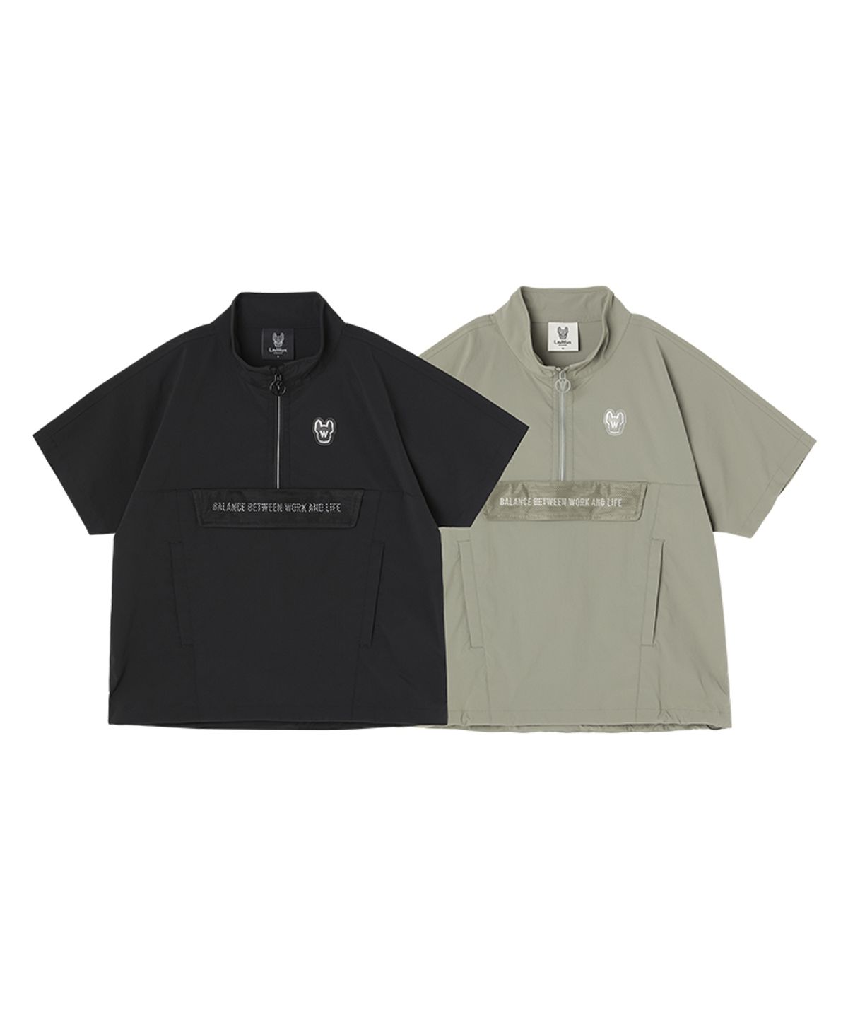 라이프워크 키즈(LIFEWORK KIDS) 키즈) 실버 라독 메쉬 하이넥 아노락