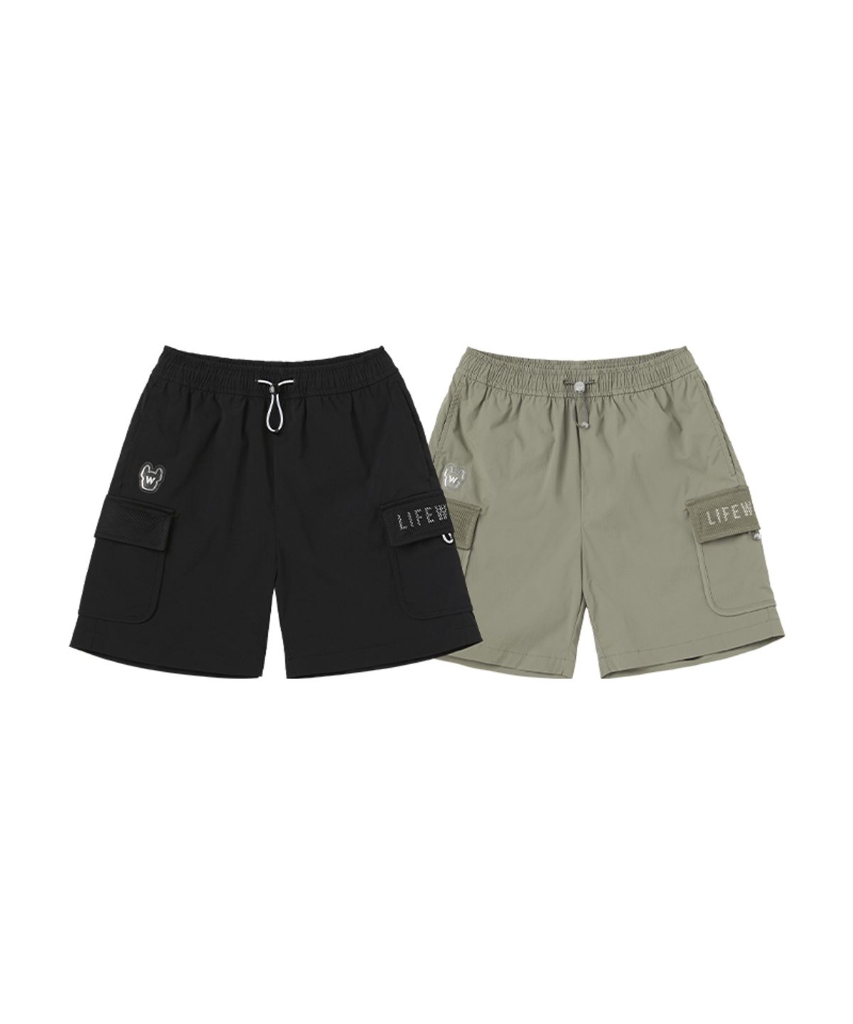라이프워크 키즈(LIFEWORK KIDS) 키즈) 실버 라독 메쉬 숏 팬츠
