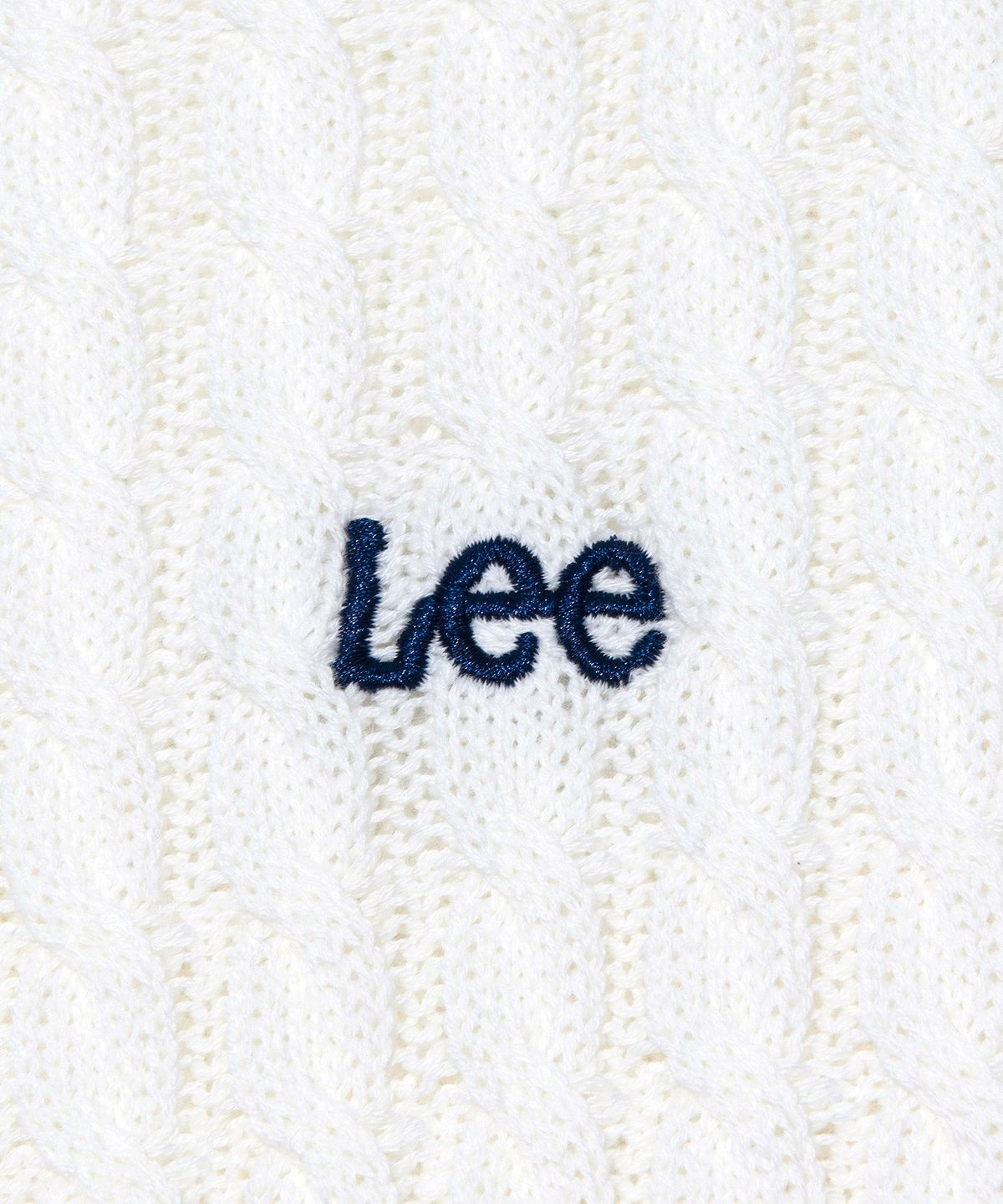 리(LEE) 우먼 케이블 니트 아이보리