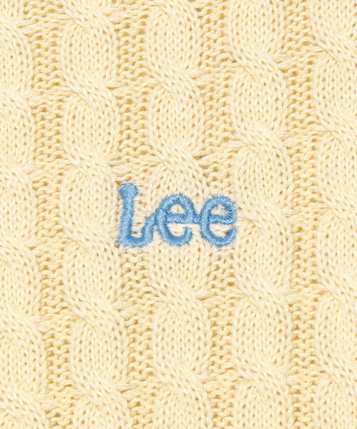 리(LEE) 우먼 케이블 니트 버터