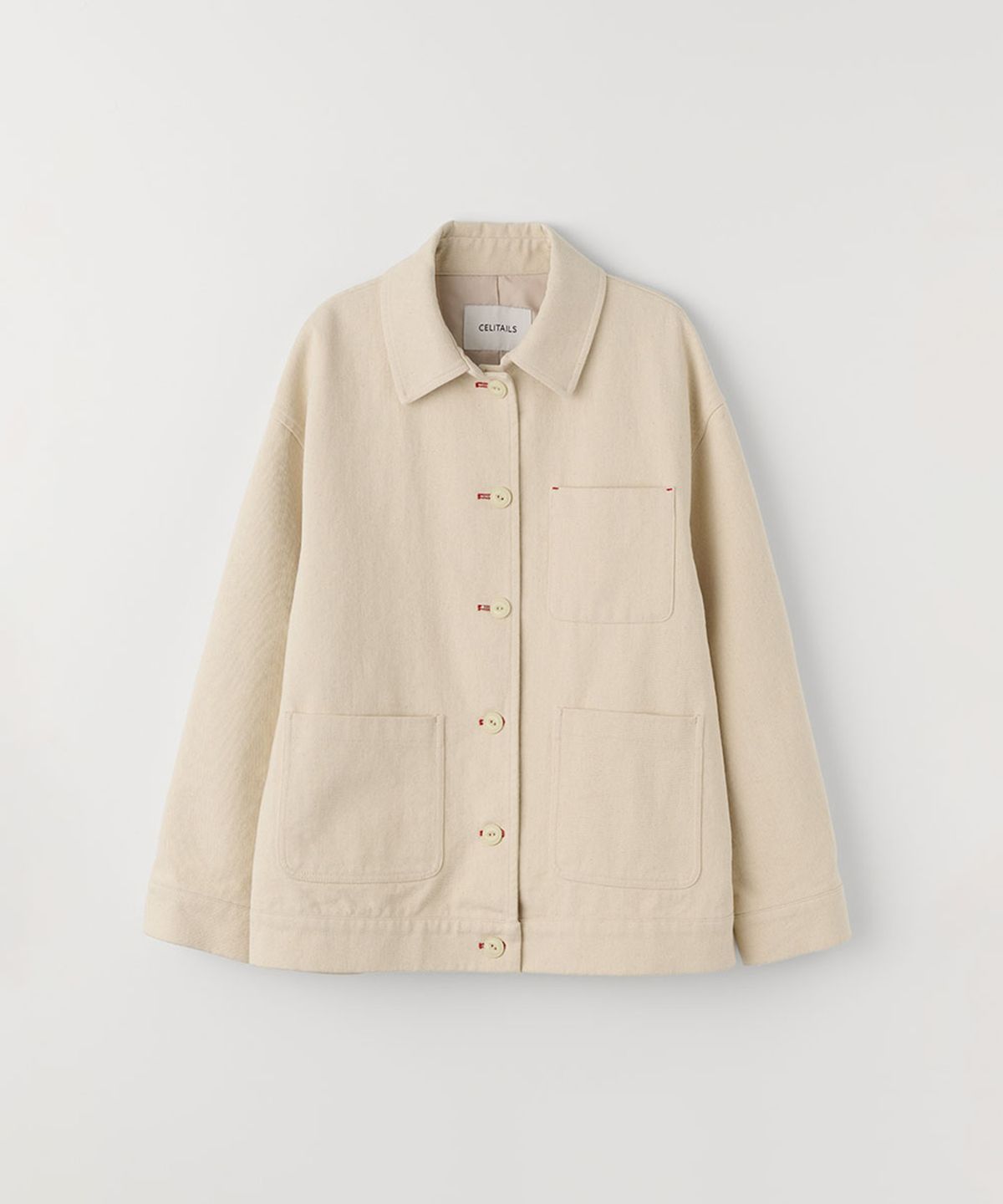 셀리테일즈(CELITAILS) COTTON WORK JACKET_IVORY