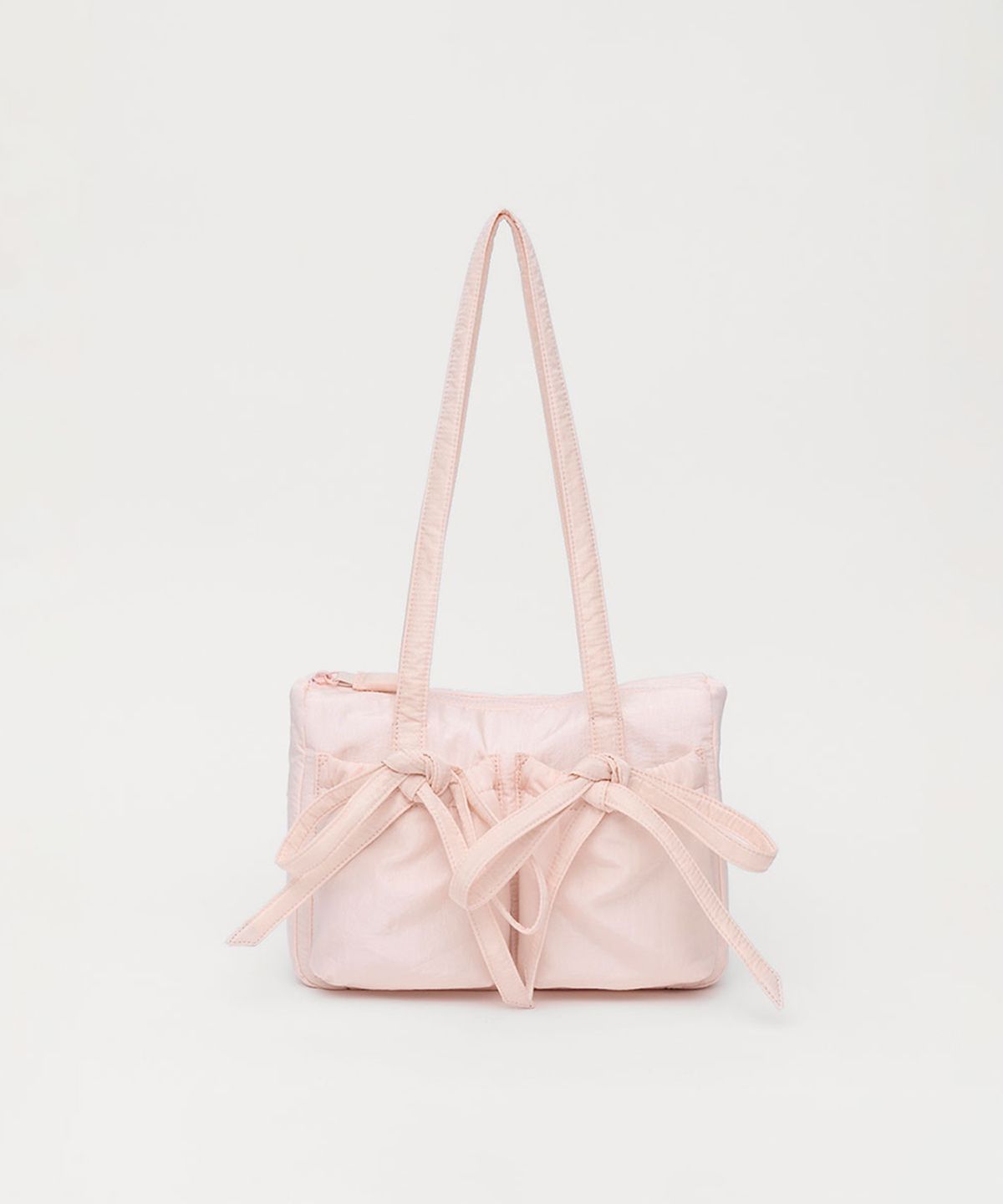 셀리테일즈(CELITAILS) DOUBLE RIBBON SHOULDER BAG_LIGHT PINK