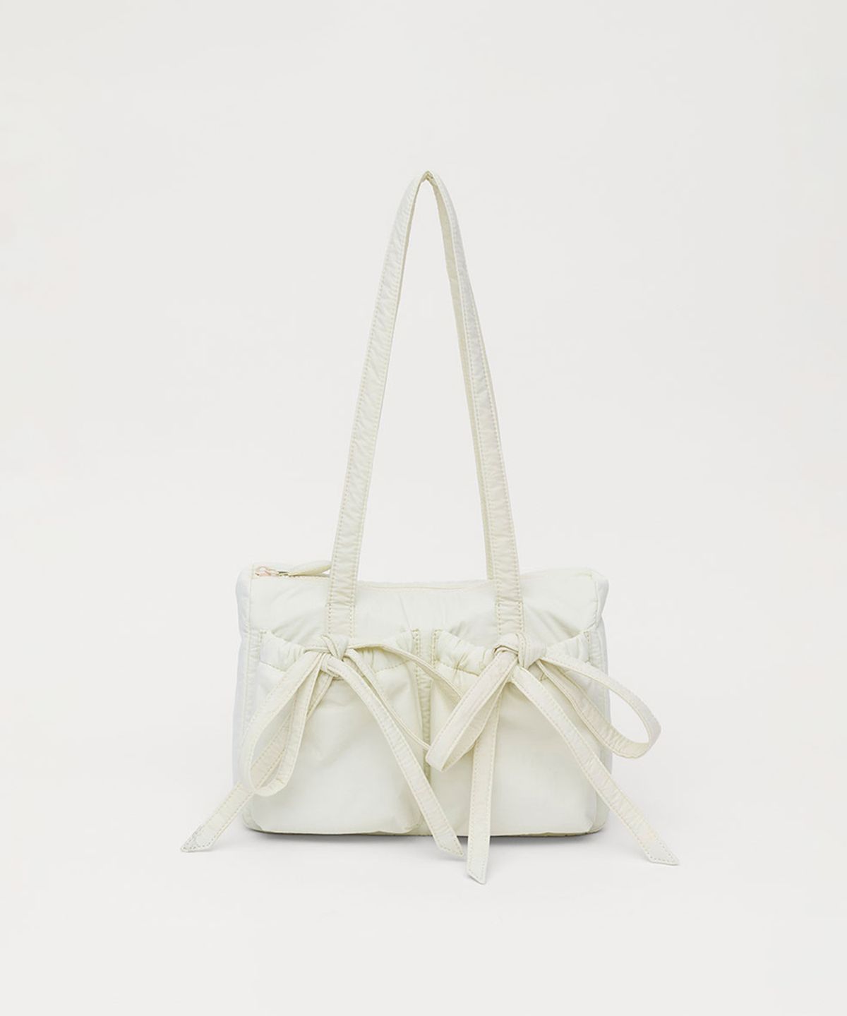 셀리테일즈(CELITAILS) DOUBLE RIBBON SHOULDER BAG_LIGHT YELLOW