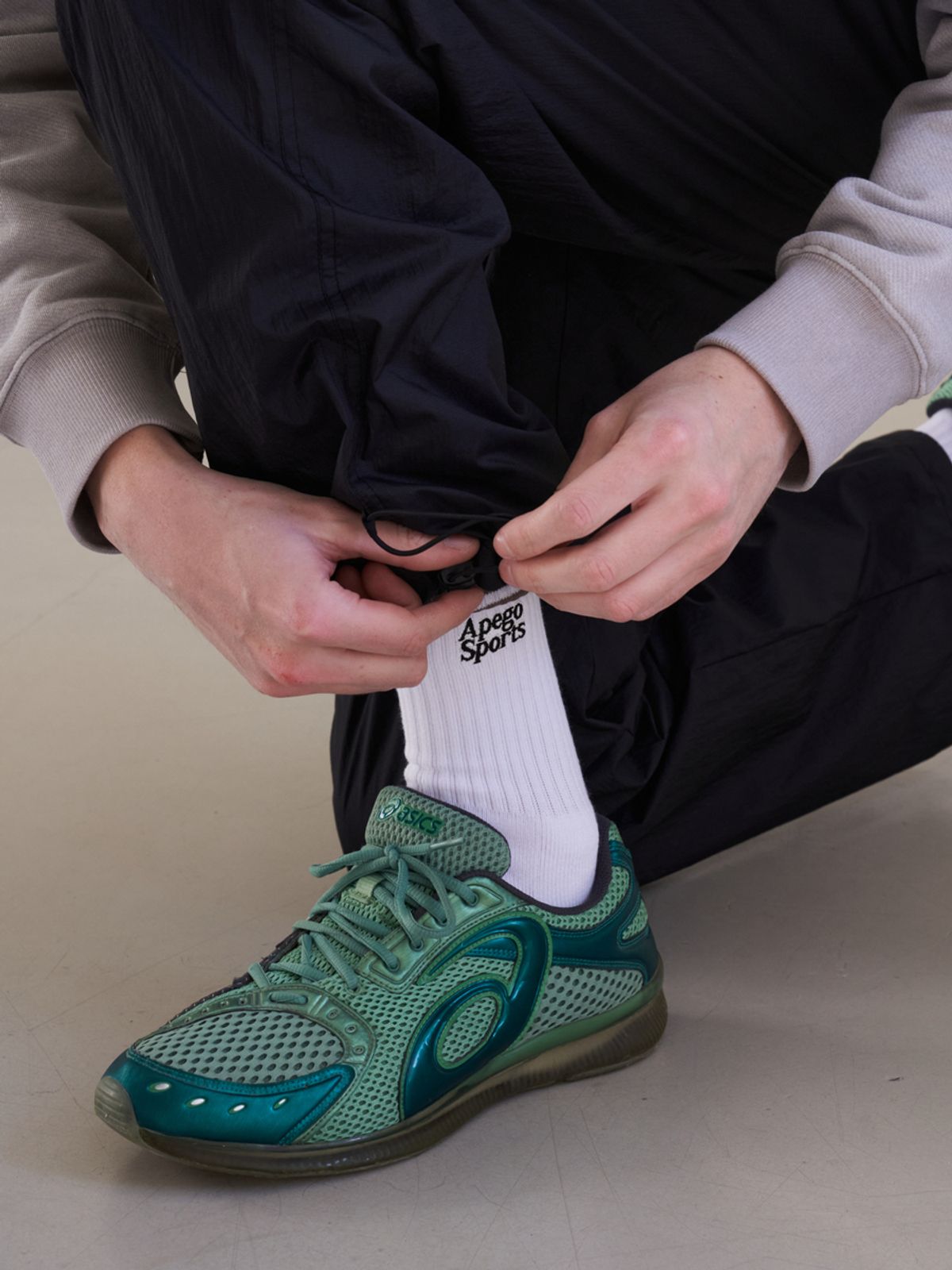 아페고 스포츠(APEGO SPORTS) Embroidery Sports Socks Cocoa [3pack]