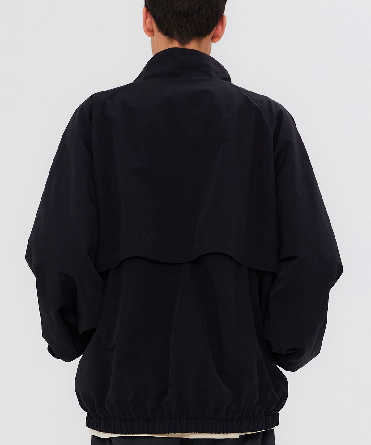 쿨트(KULTE) SCRIPT EMBROIDERY BLOUSON JACKET BLACK