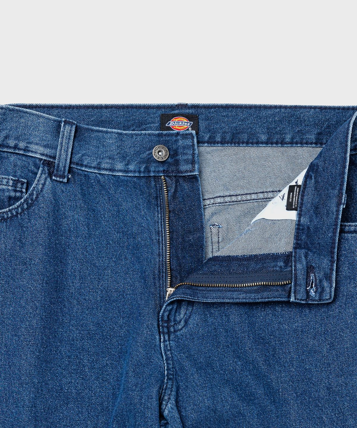 디키즈(DICKIES) 더블니 85283 루즈핏 데님팬츠 Vintage Blue