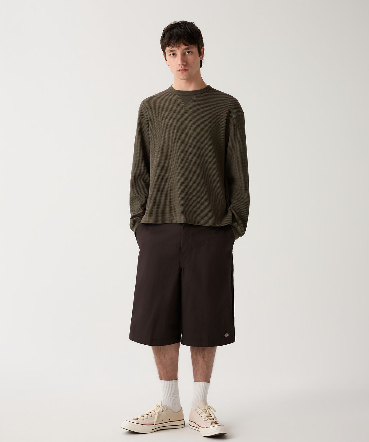 디키즈(DICKIES) 42283 루즈핏 워크쇼츠 Dark Brown