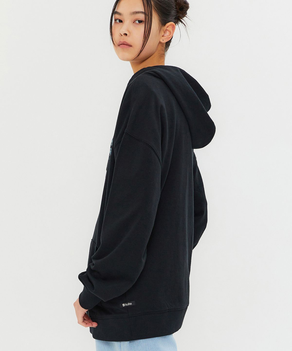 쿨트(KULTE) KULTE LAUREL LOGO HOODY BLACK