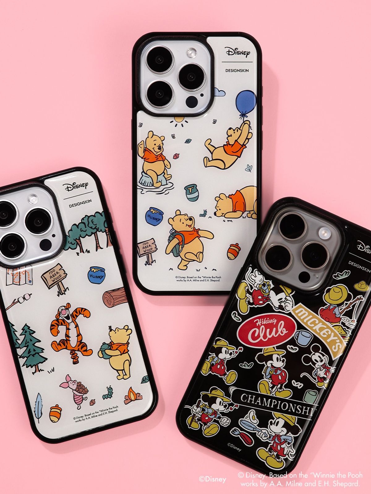 디자인스킨(DESIGNSKIN) [디즈니] 에폭시 그래픽 케이스-푸우 트래블링