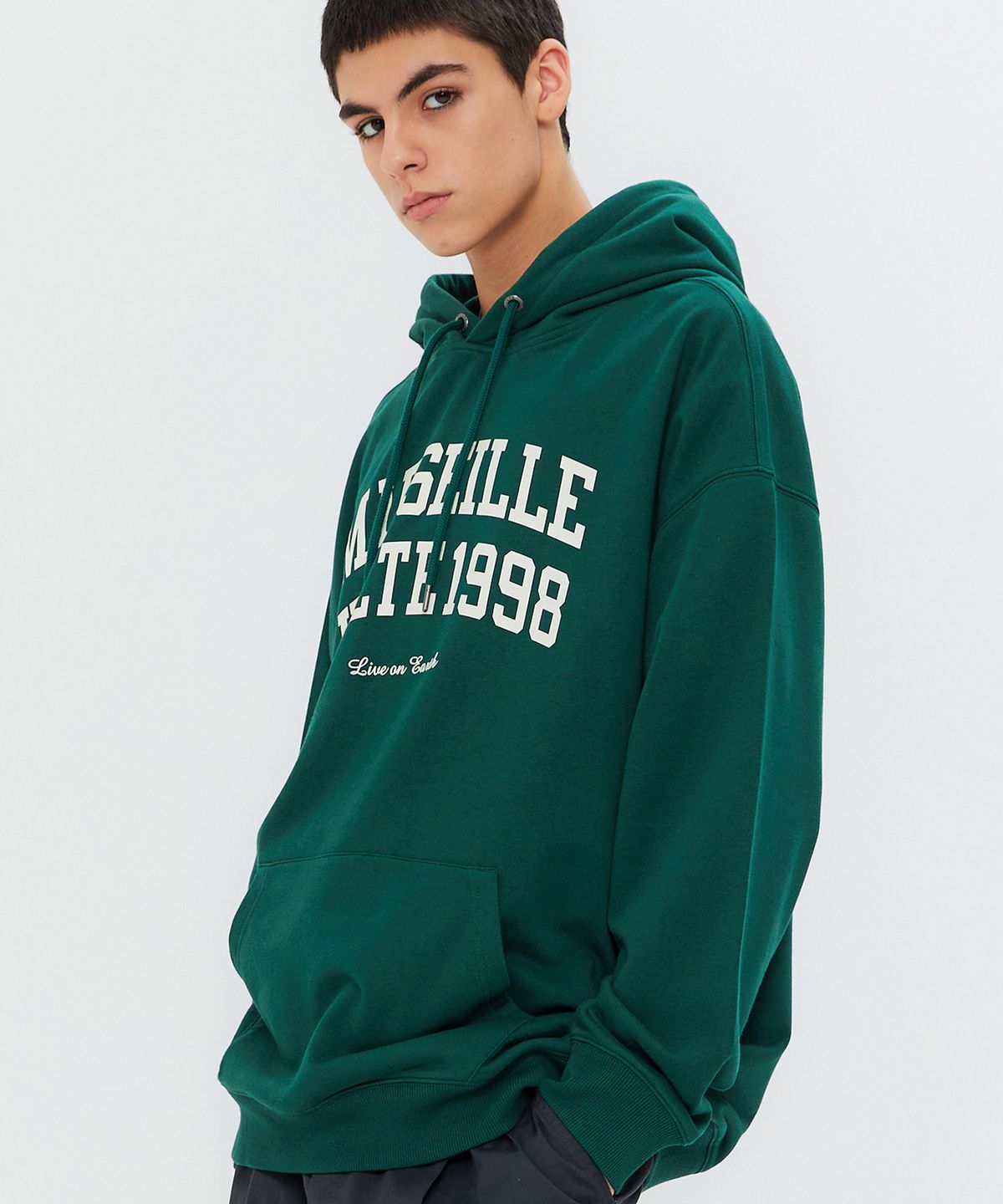쿨트(KULTE) DOUBLE ARCH HOODY GREEN