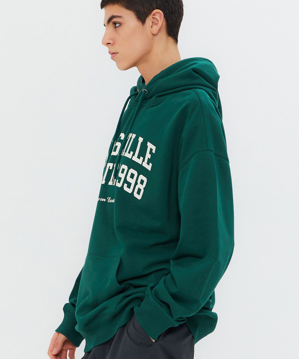 쿨트(KULTE) DOUBLE ARCH HOODY GREEN