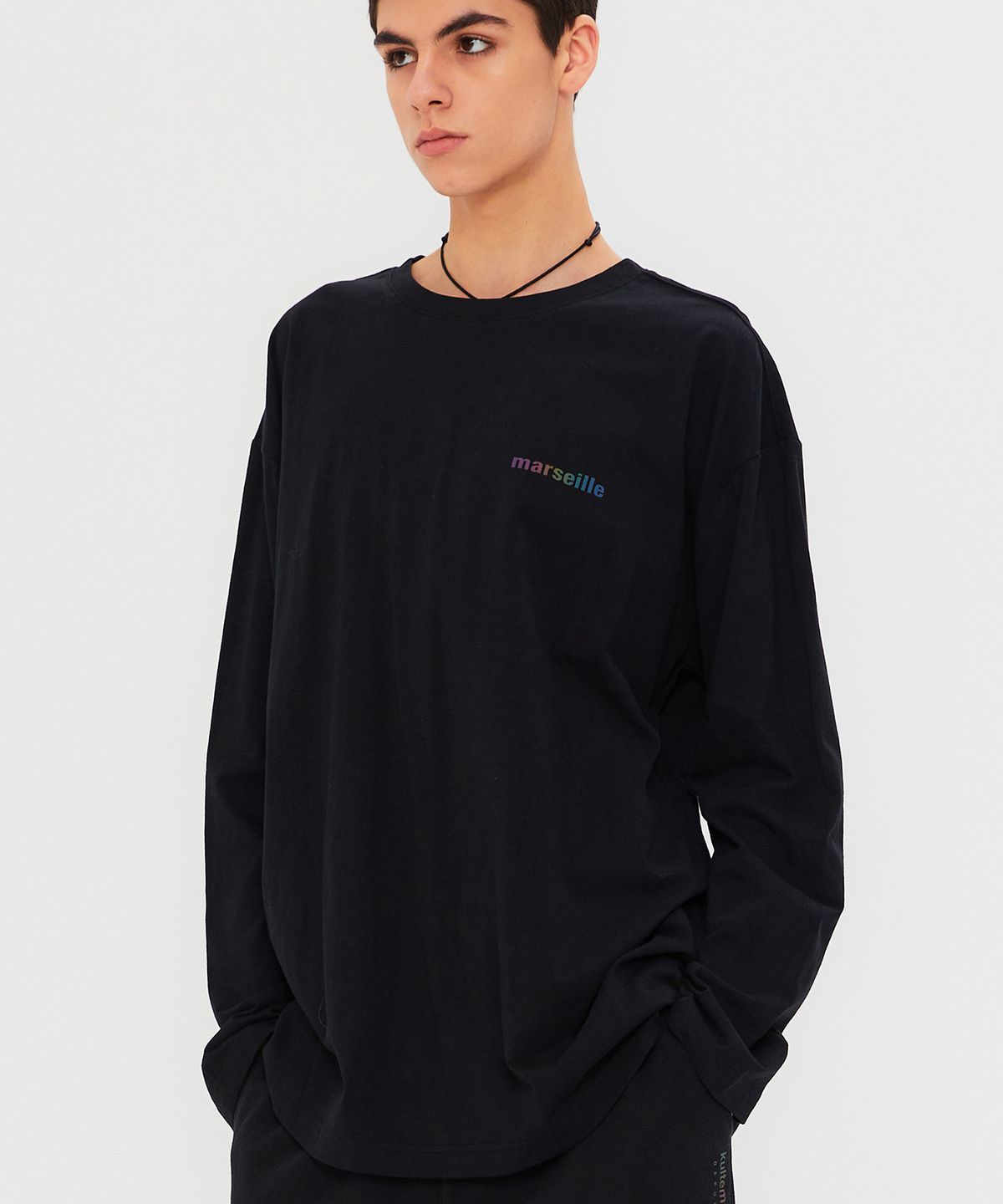 쿨트(KULTE) AURORA REFLECTIVE LS T-SHIRT BLACK