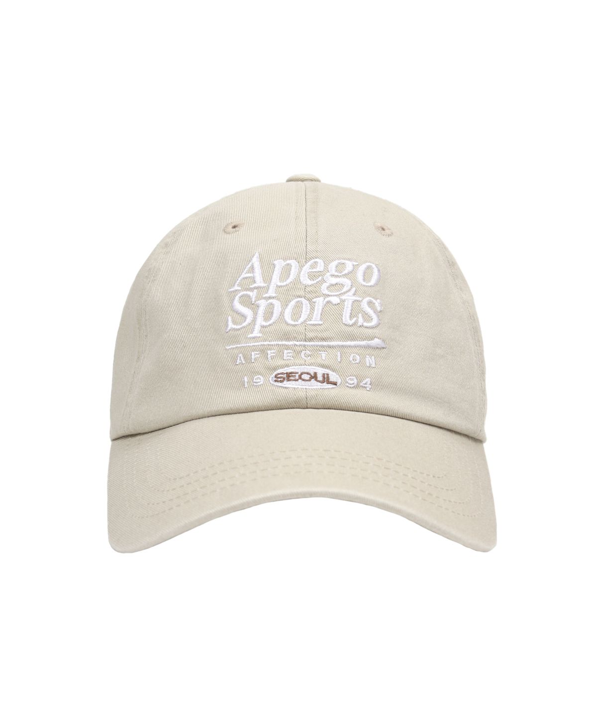 아페고 스포츠(APEGO SPORTS) Logo Ball Cap Beige