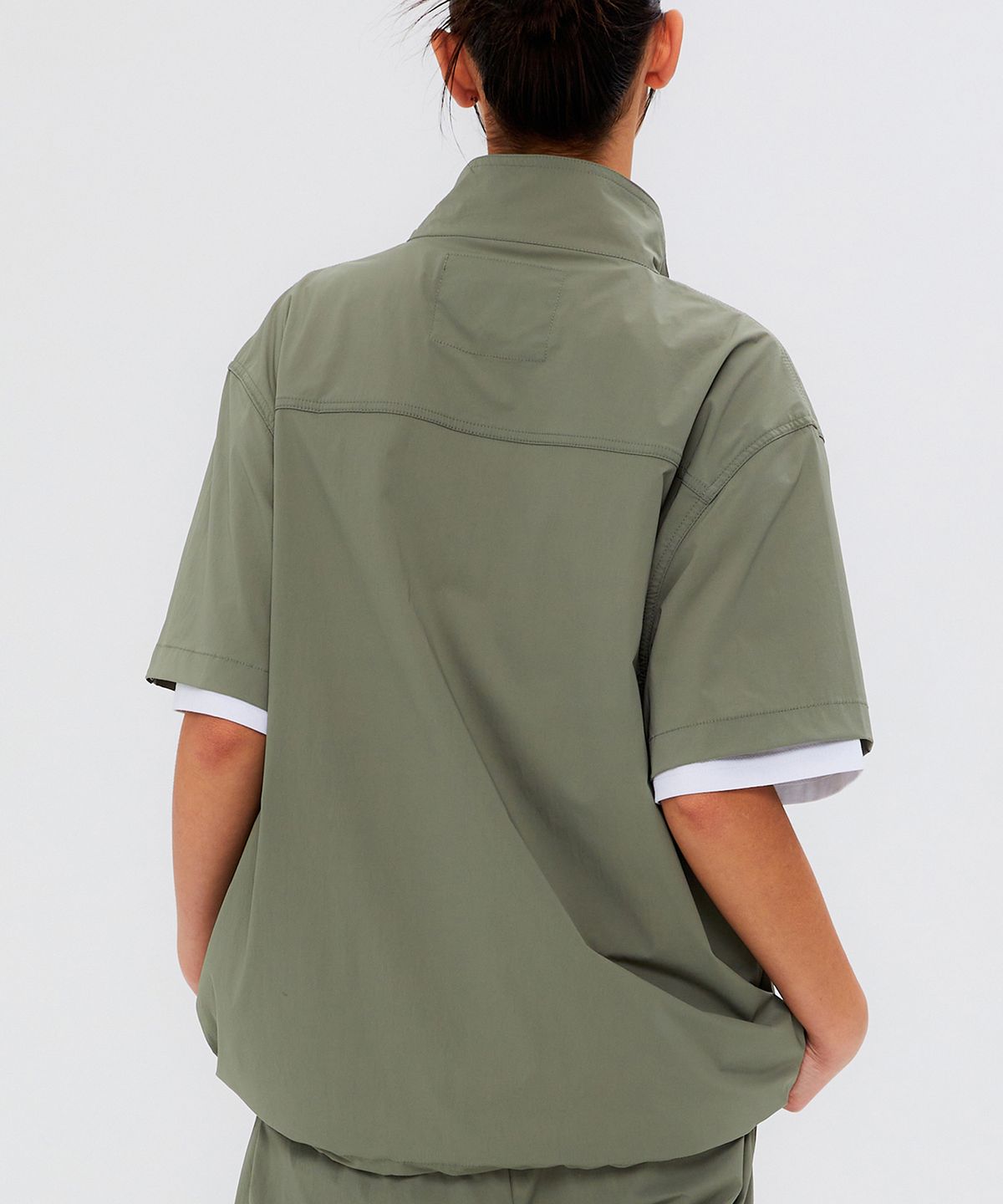 쿨트(KULTE) CIRCLE ARCH HALF ZIP ANORAK KHAKI