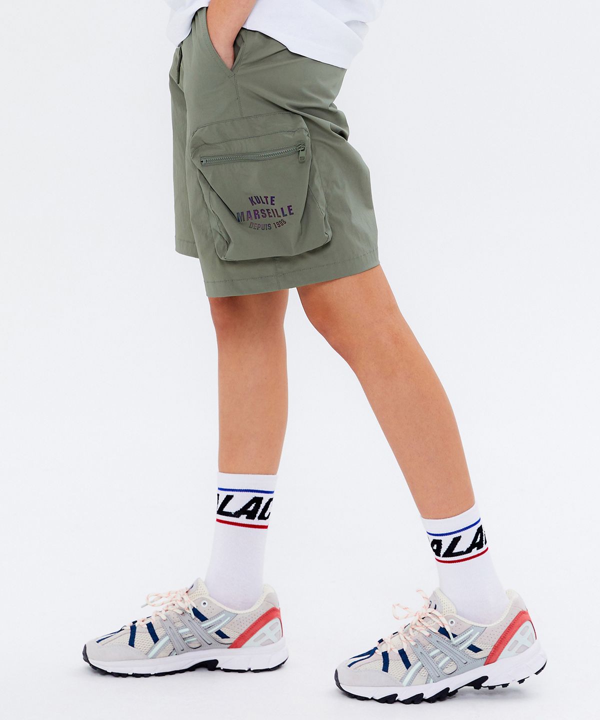 쿨트(KULTE) CIRCLE ARCH CARGO SHORT KHAKI