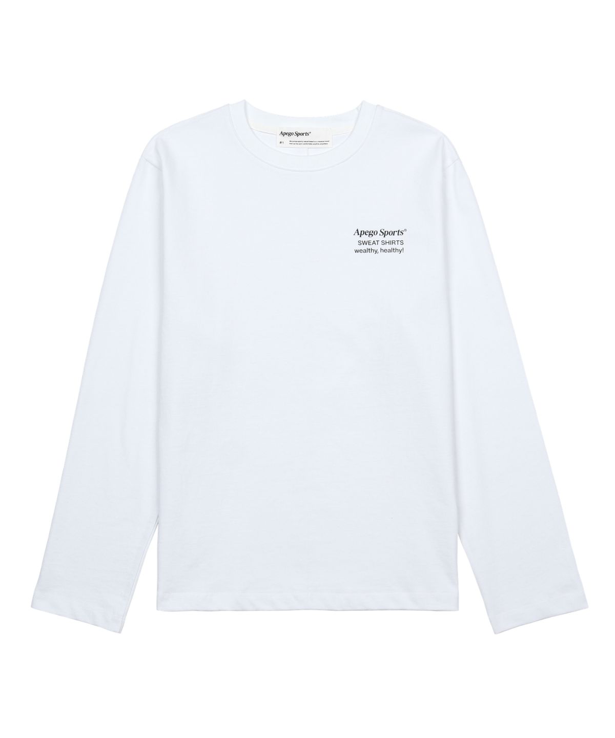 아페고 스포츠(APEGO SPORTS) Basic Long Sleeve White