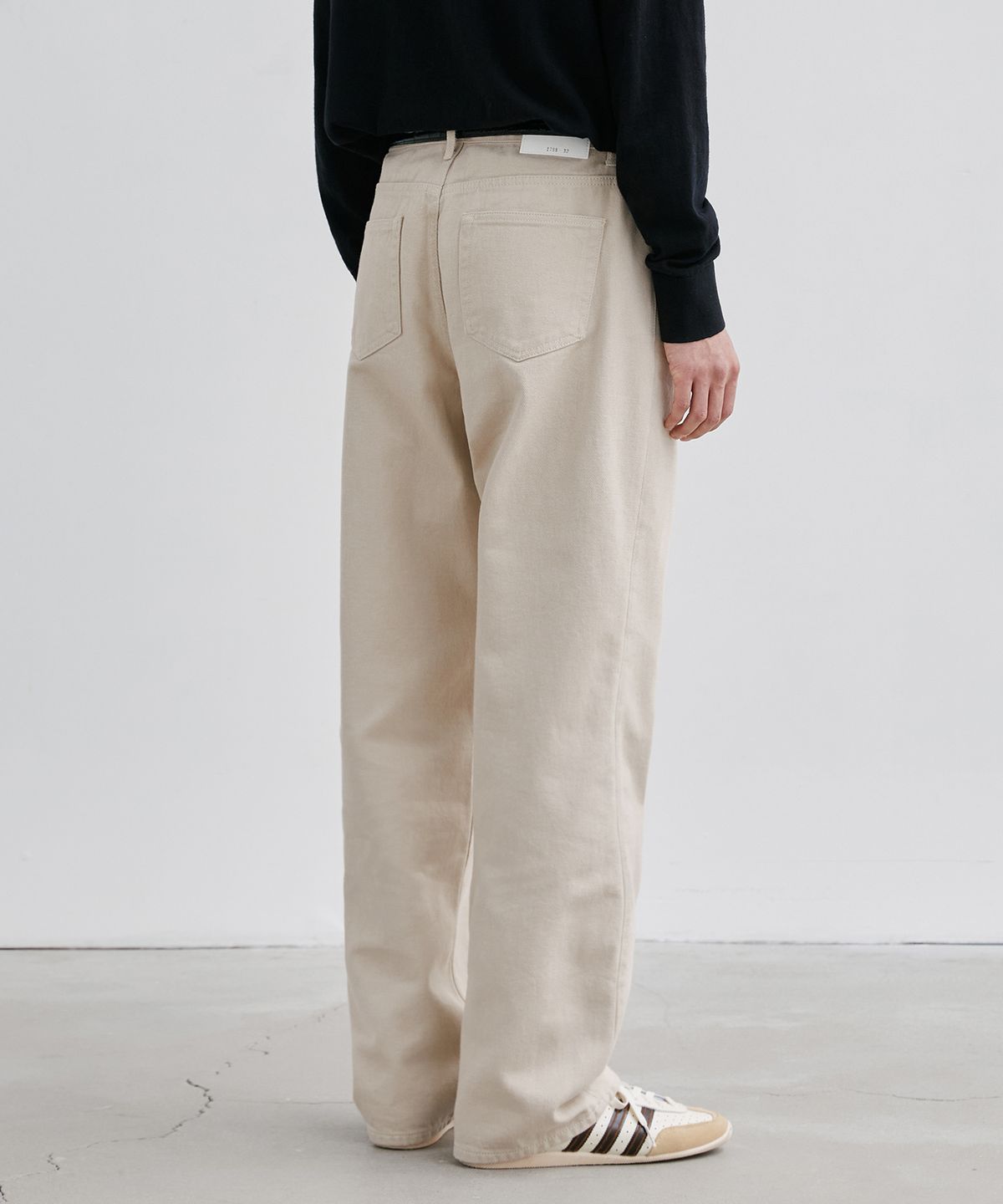브랜디드(BRANDED) 1788 LIGHT BEIGE JEANS [WIDE STRAIGHT]
