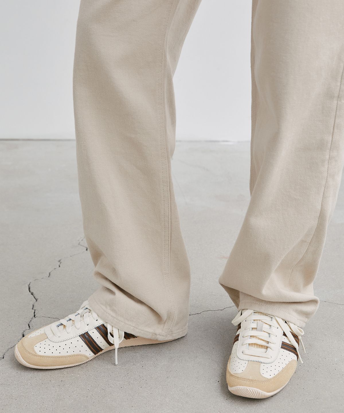 브랜디드(BRANDED) 1788 LIGHT BEIGE JEANS [WIDE STRAIGHT]