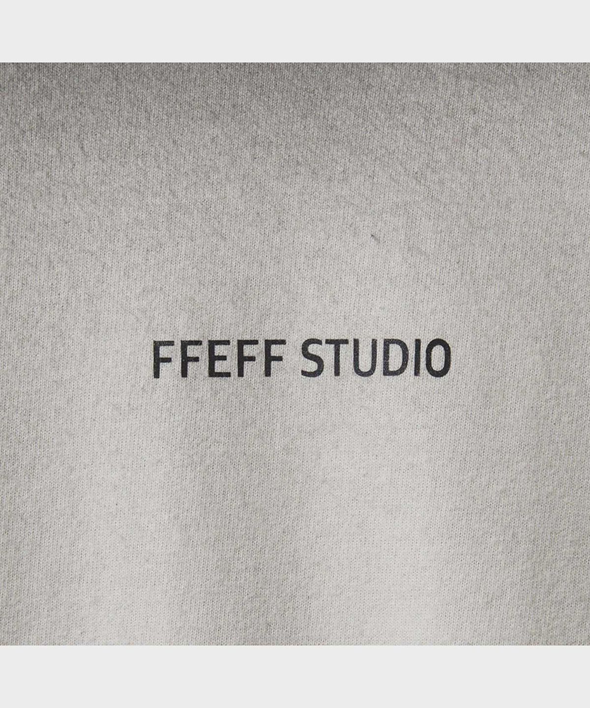 페프스튜디오(FFEFF STUDIO) 빈티지 워싱 네임드 긴팔 티셔츠 (아이보리)