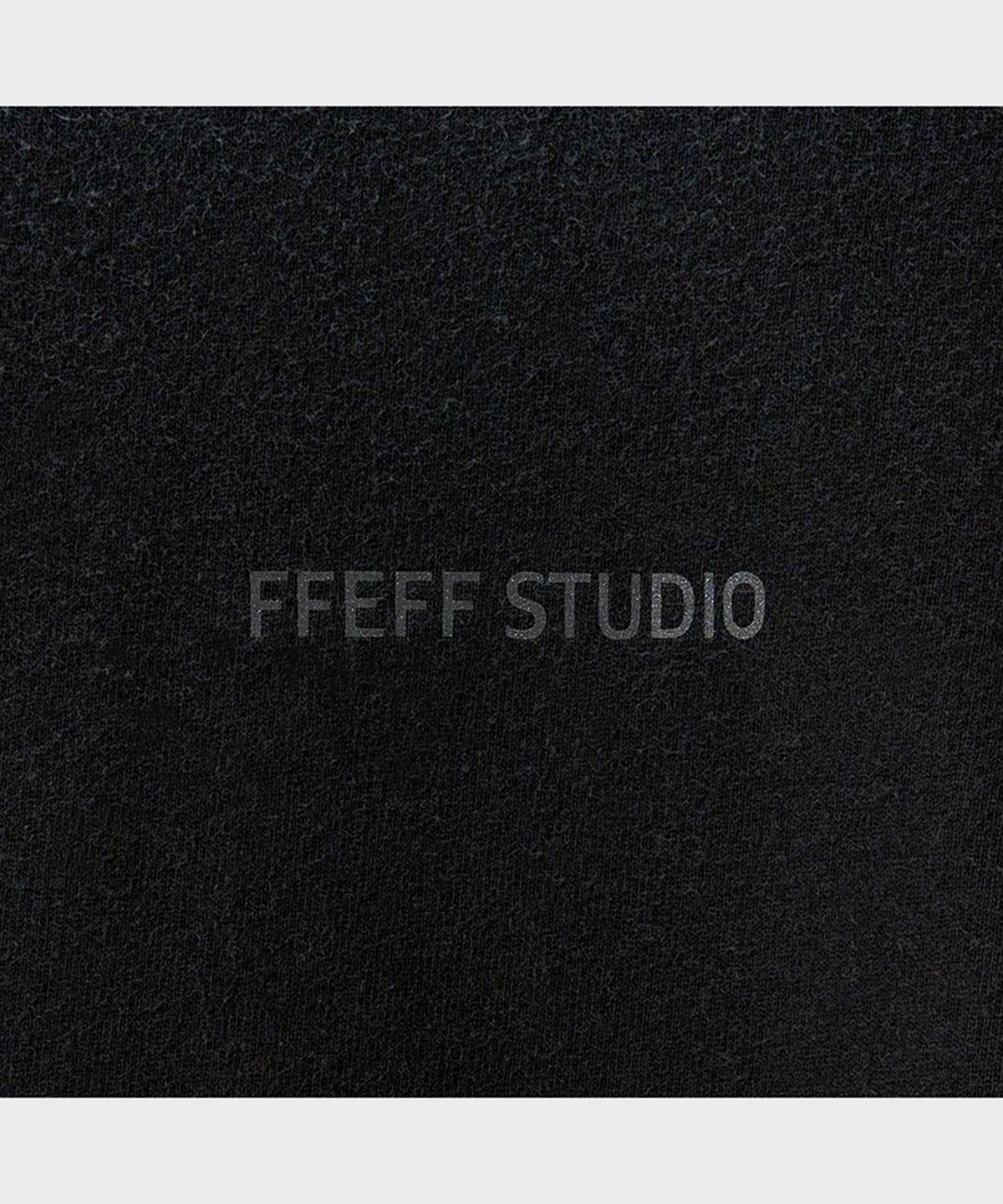페프스튜디오(FFEFF STUDIO) 빈티지 워싱 네임드 긴팔 티셔츠 (블랙)