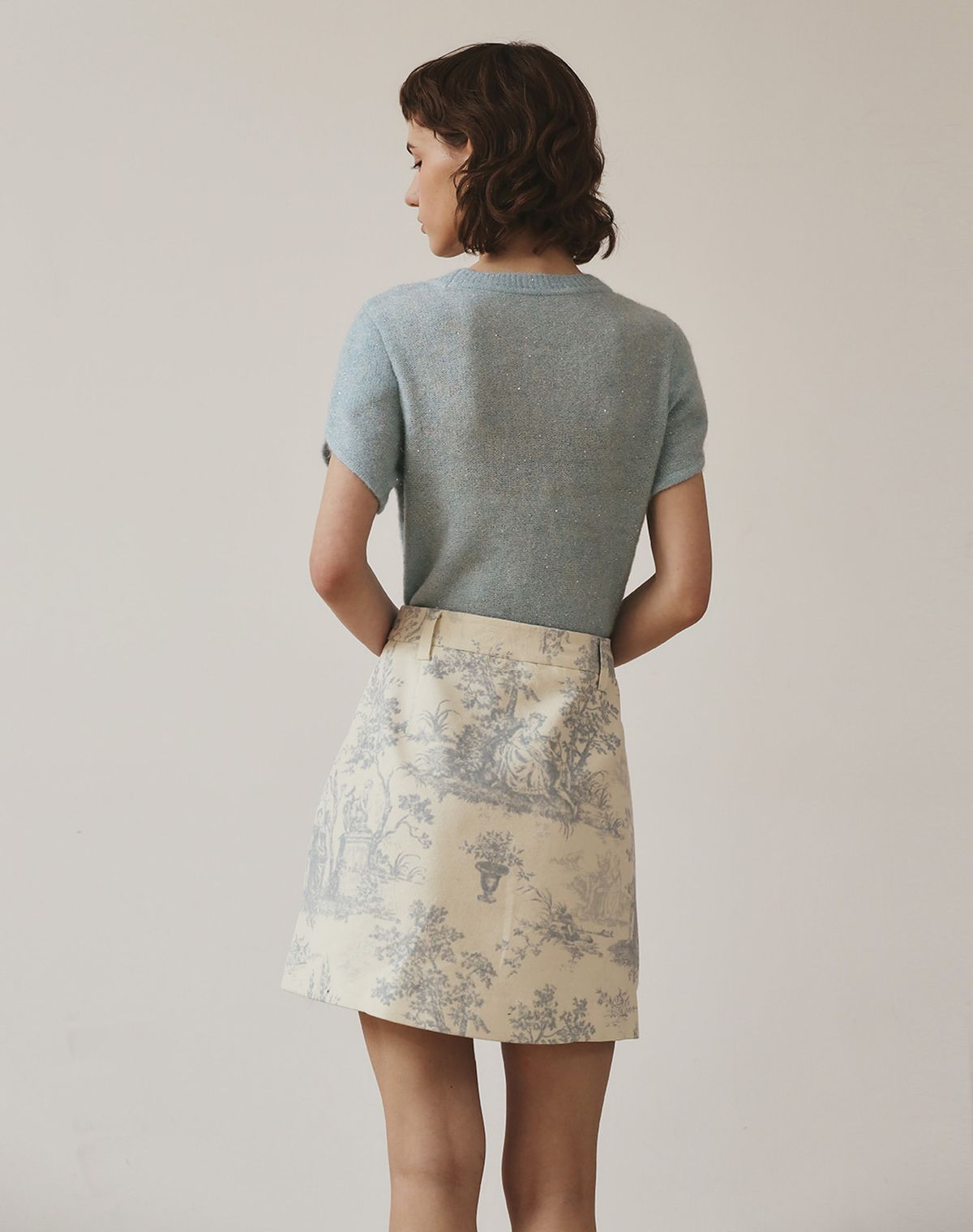 지에마르(GIEMAR) TULIP KNIT SKY BLUE