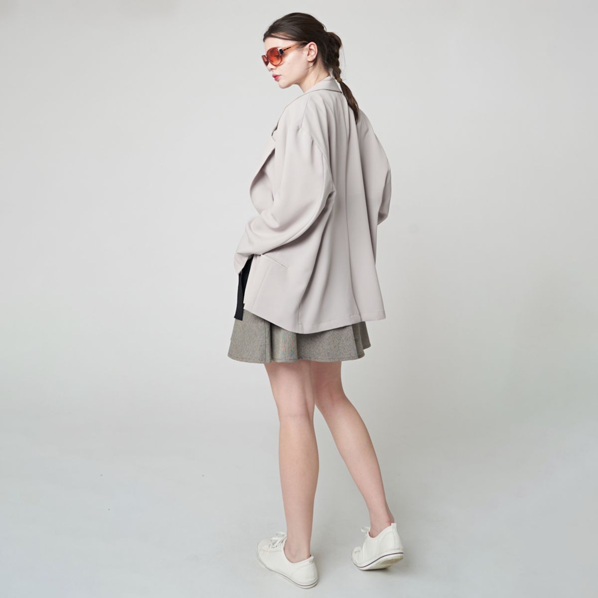 애스플래폼(ATHPLATFORM) AW41JK01 버튼리스 재킷_라이트 베이지