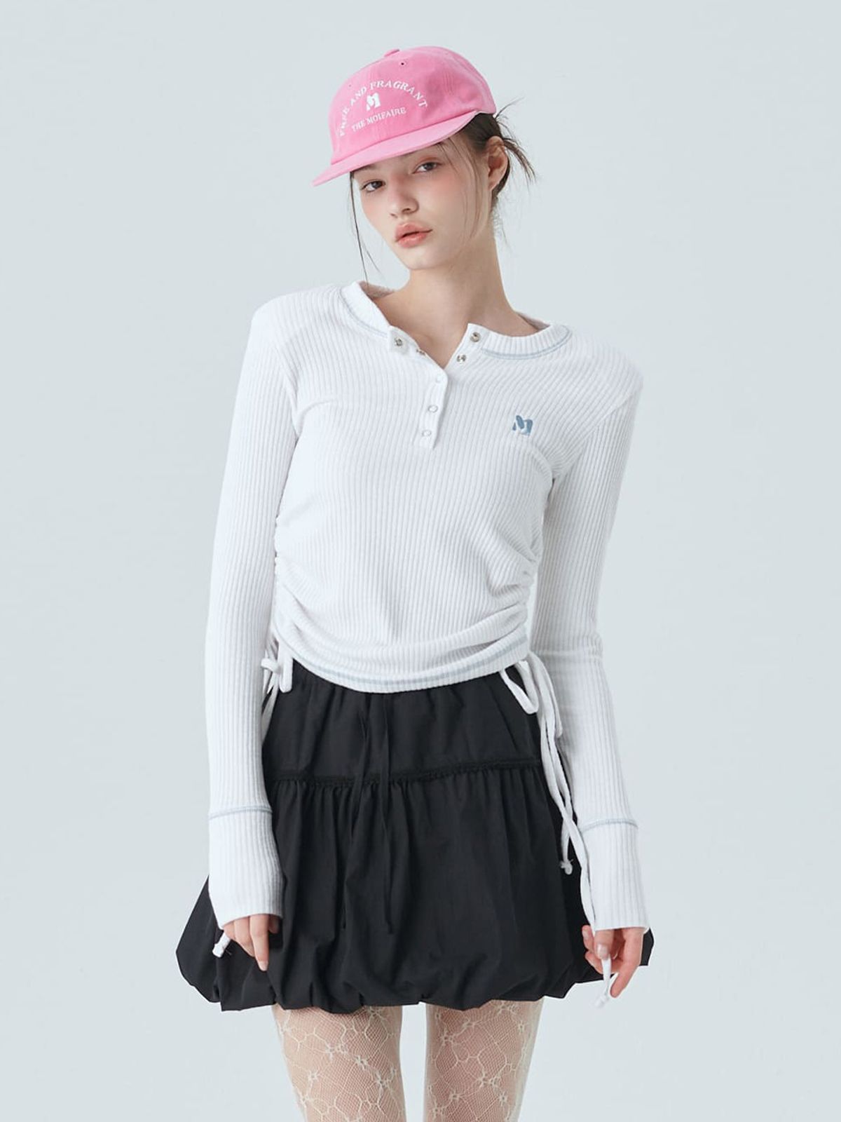 모이페어(MOIFAIRE) MOIFAIRE LOGO BALL CAP / PINK