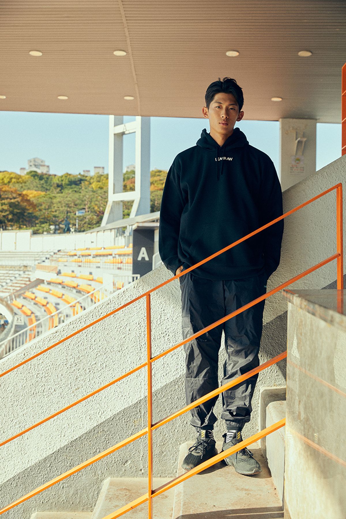 리드로(LEADRAW) Triunfo 후드 C _ 블랙