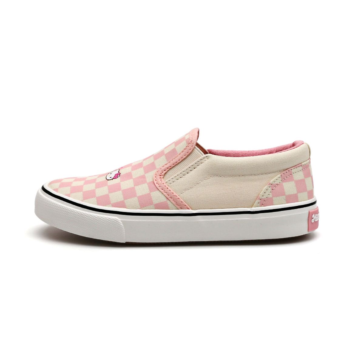 산리오 키즈(SANRIO) 헬로키티 체크 키즈 슬립온