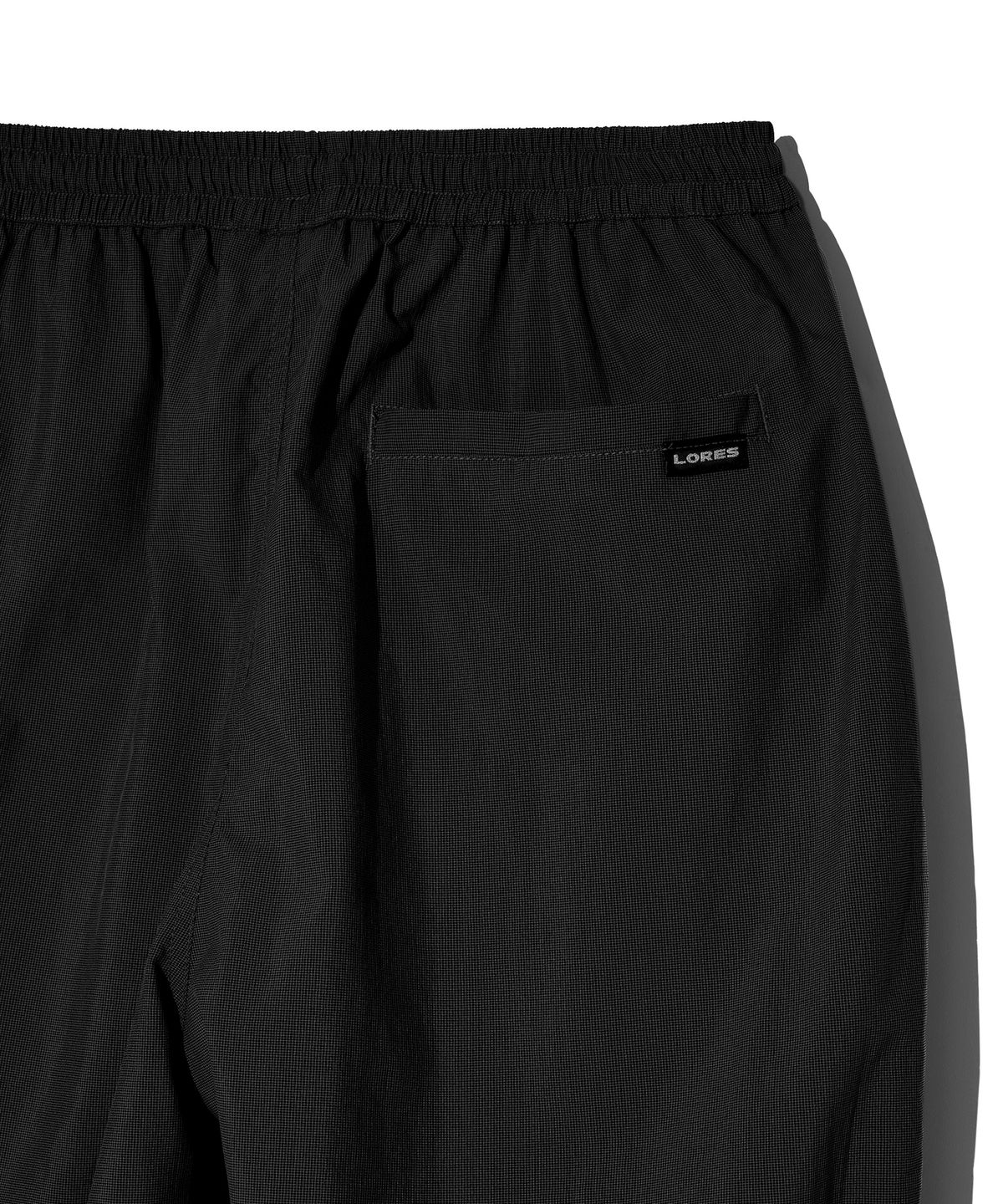 로어즈(LORES) Curved String Pants - Black