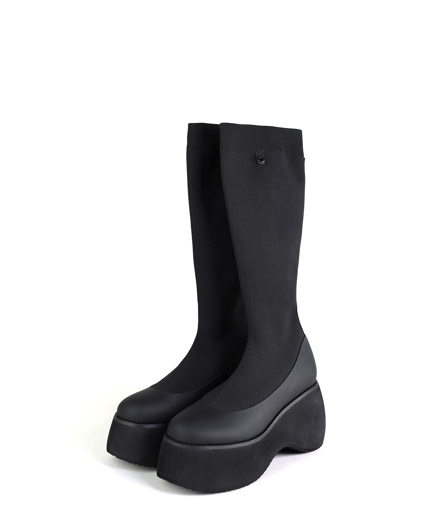 SMASHOES ■ NANA ise Back Real Leather Knit Walker Boots MUSINSA | SMASHOES SMA SHOES Eve Knit Platform Shoes_Real