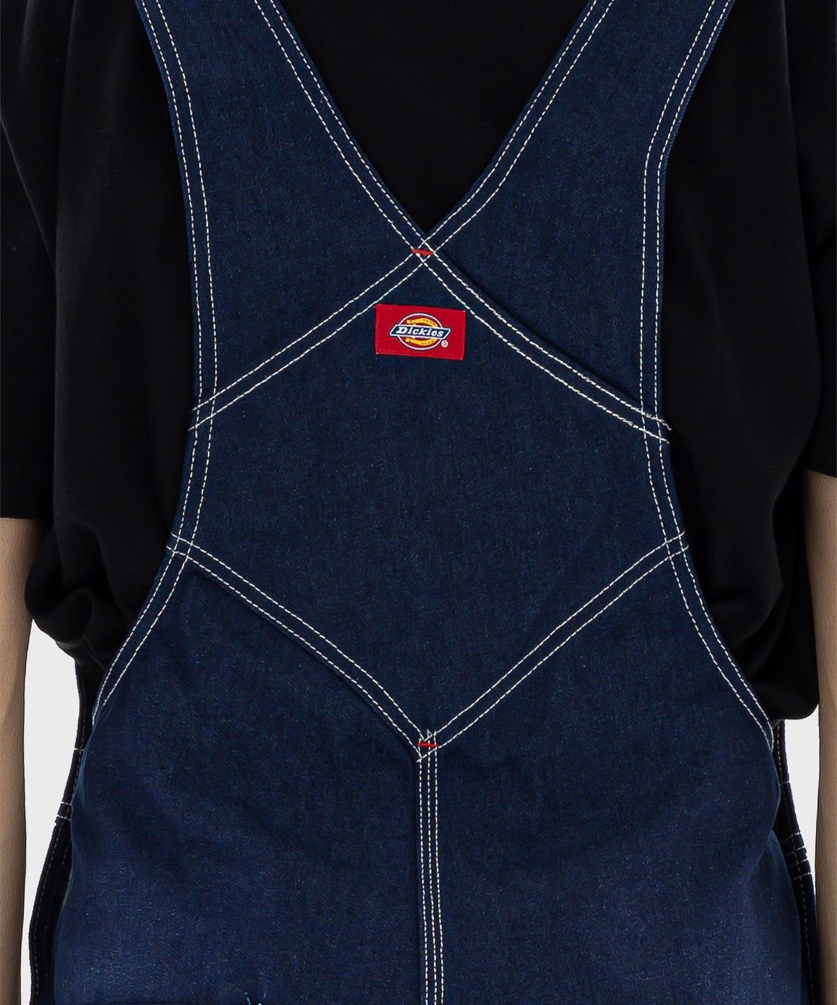 디키즈(DICKIES) BIB 오버롤 데님팬츠 Indigo