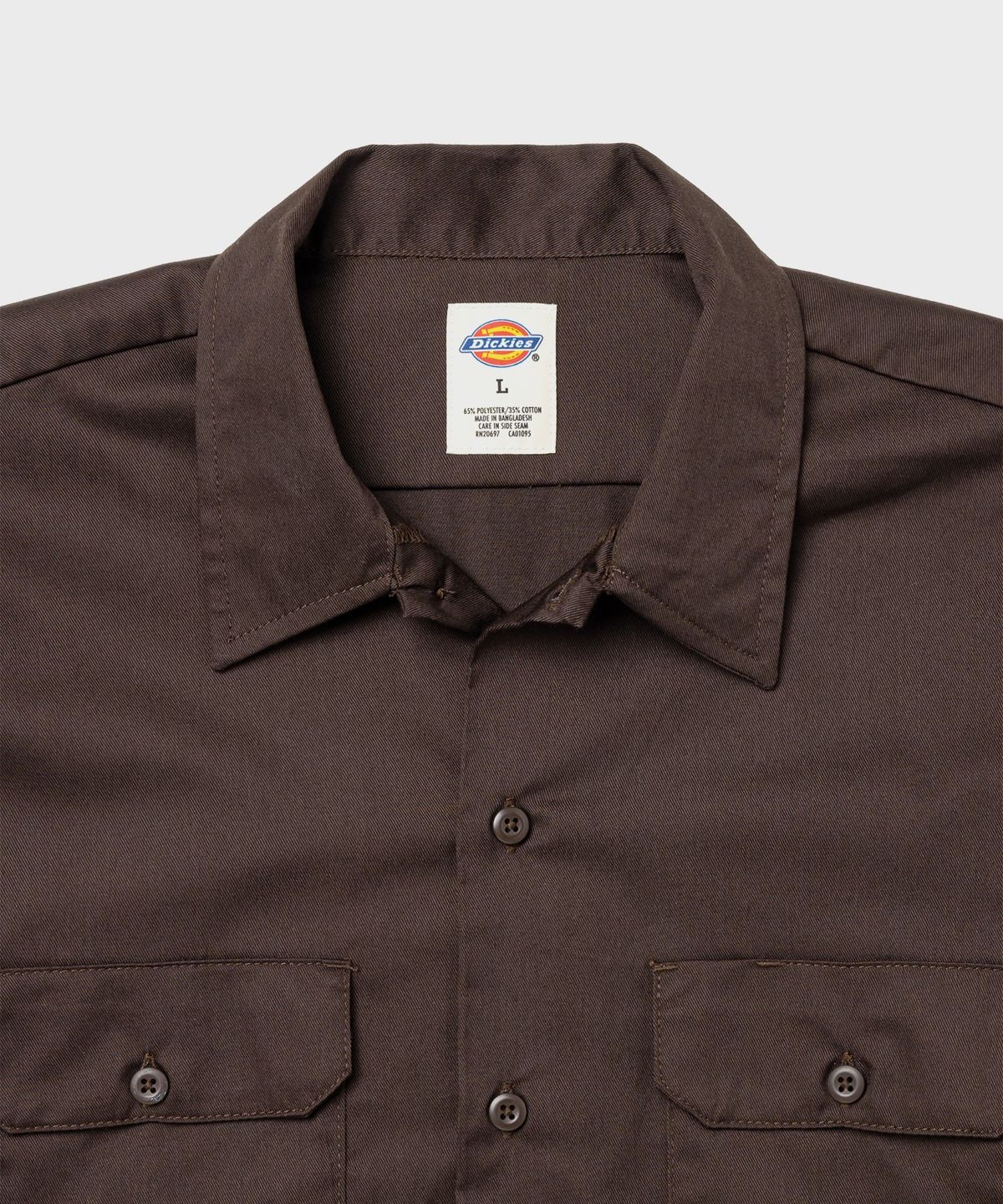 디키즈(DICKIES) 574 워크 셔츠 Dark Brown