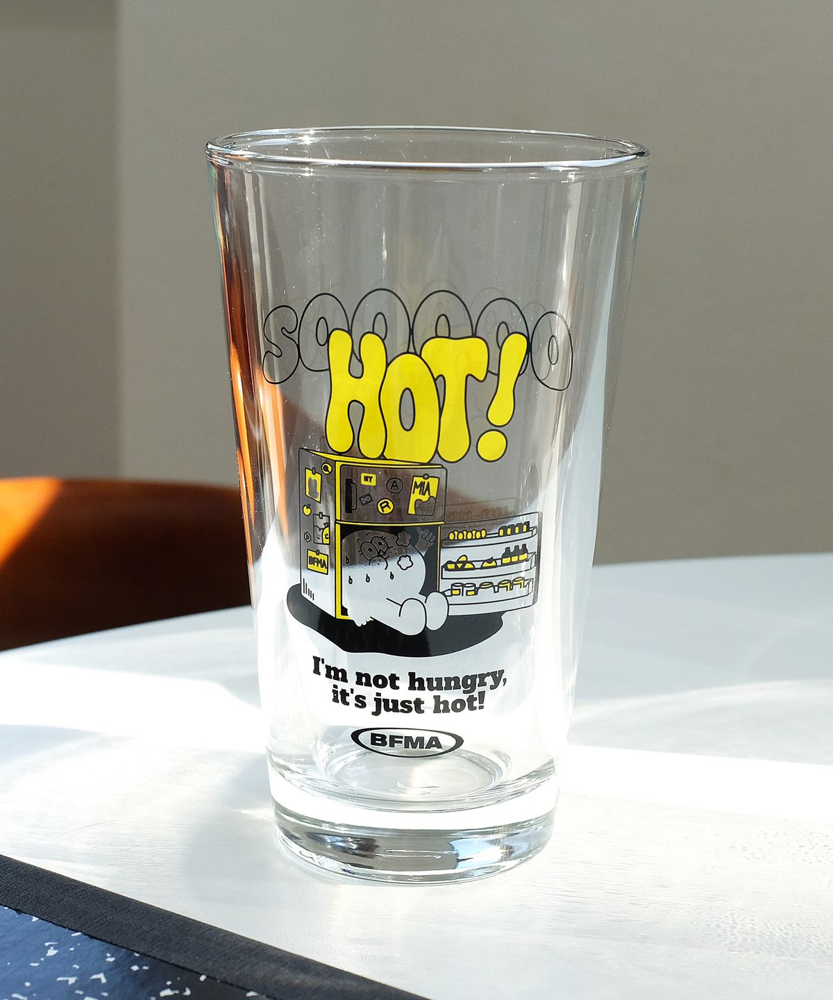 벌룬프렌즈(BALLOON FRIENDS) SO HOT 렌지 유리컵 410ml