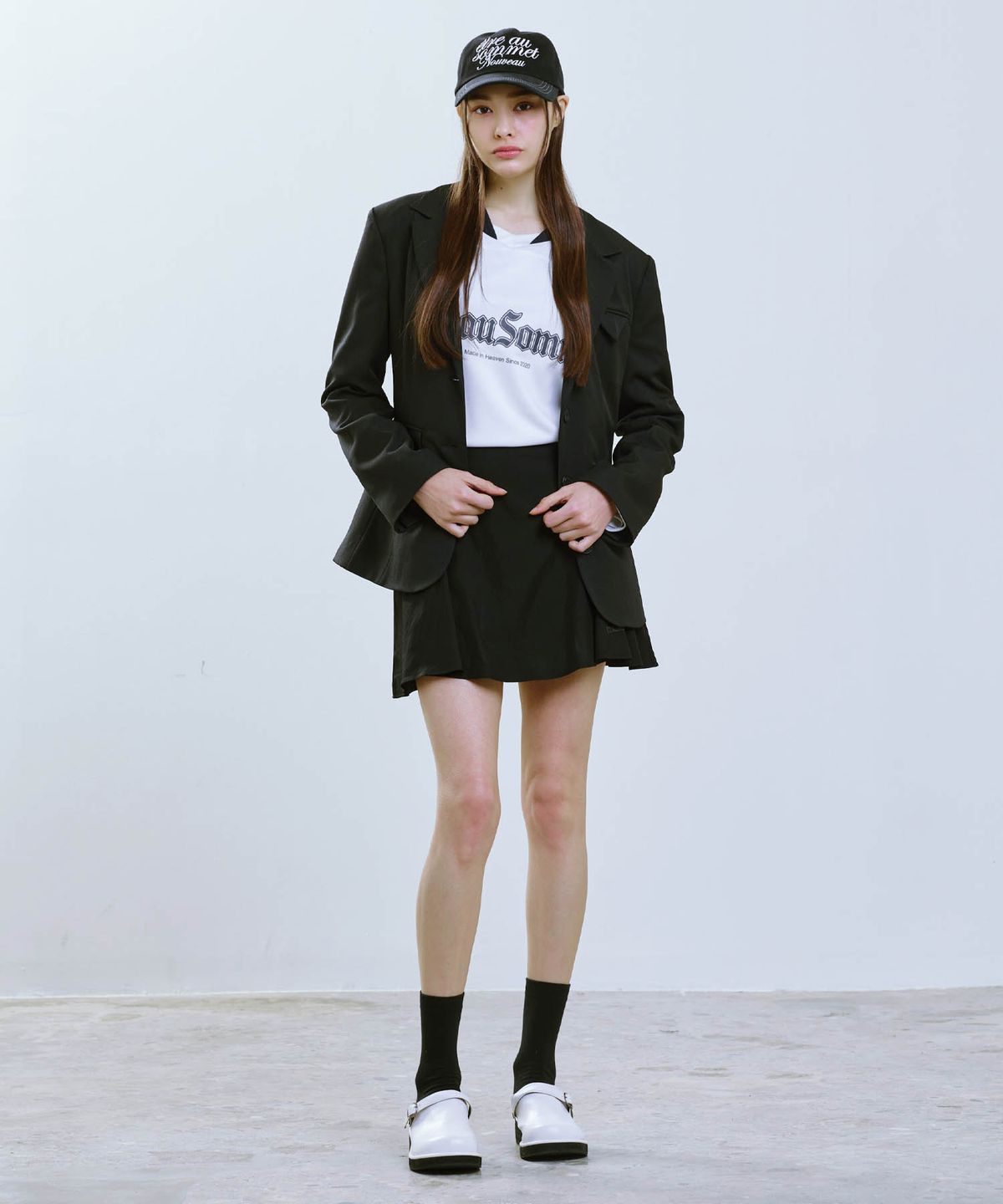 에트오소메(ETRE AU SOMMET) 에슬릿 테일러드 셋업 자켓 (블랙)