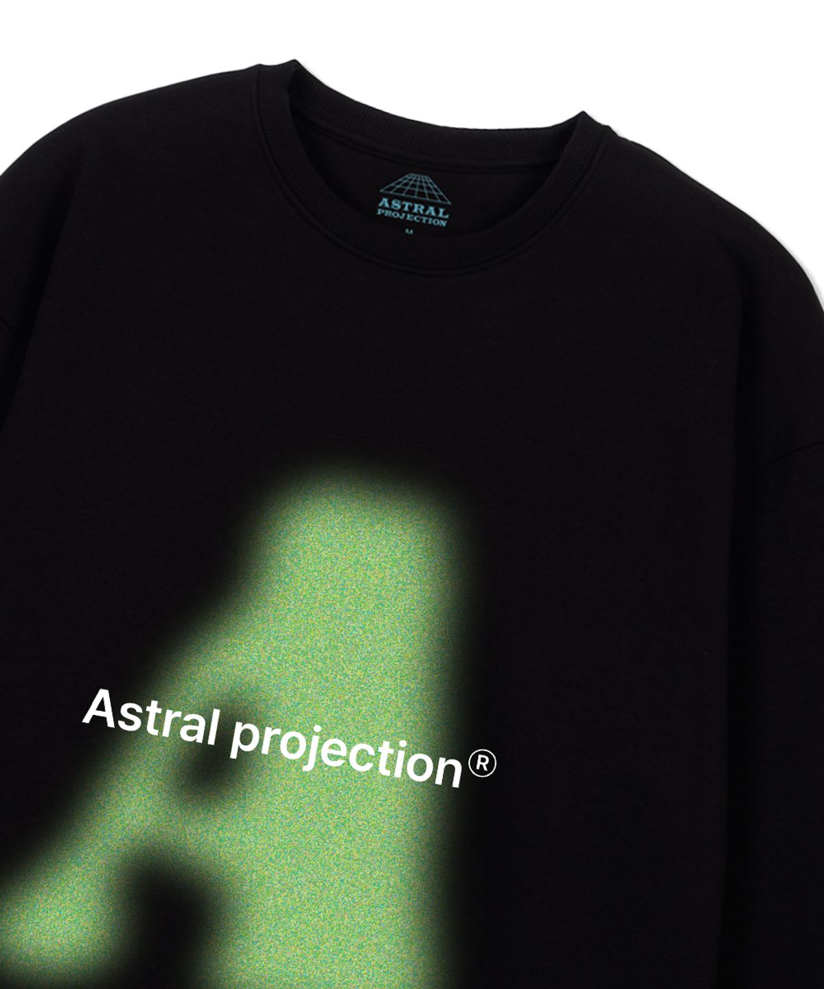 아스트랄 프로젝션(ASTRAL PROJECTION) 빅 에이 루즈핏 맨투맨_블랙