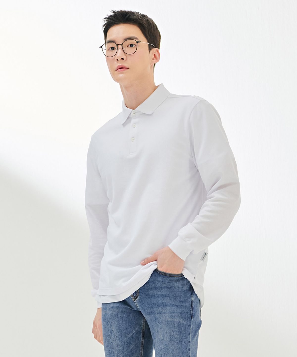 체이스컬트(CHASECULT) 남성 피케 카라 긴팔 티셔츠-DDZK5150A01