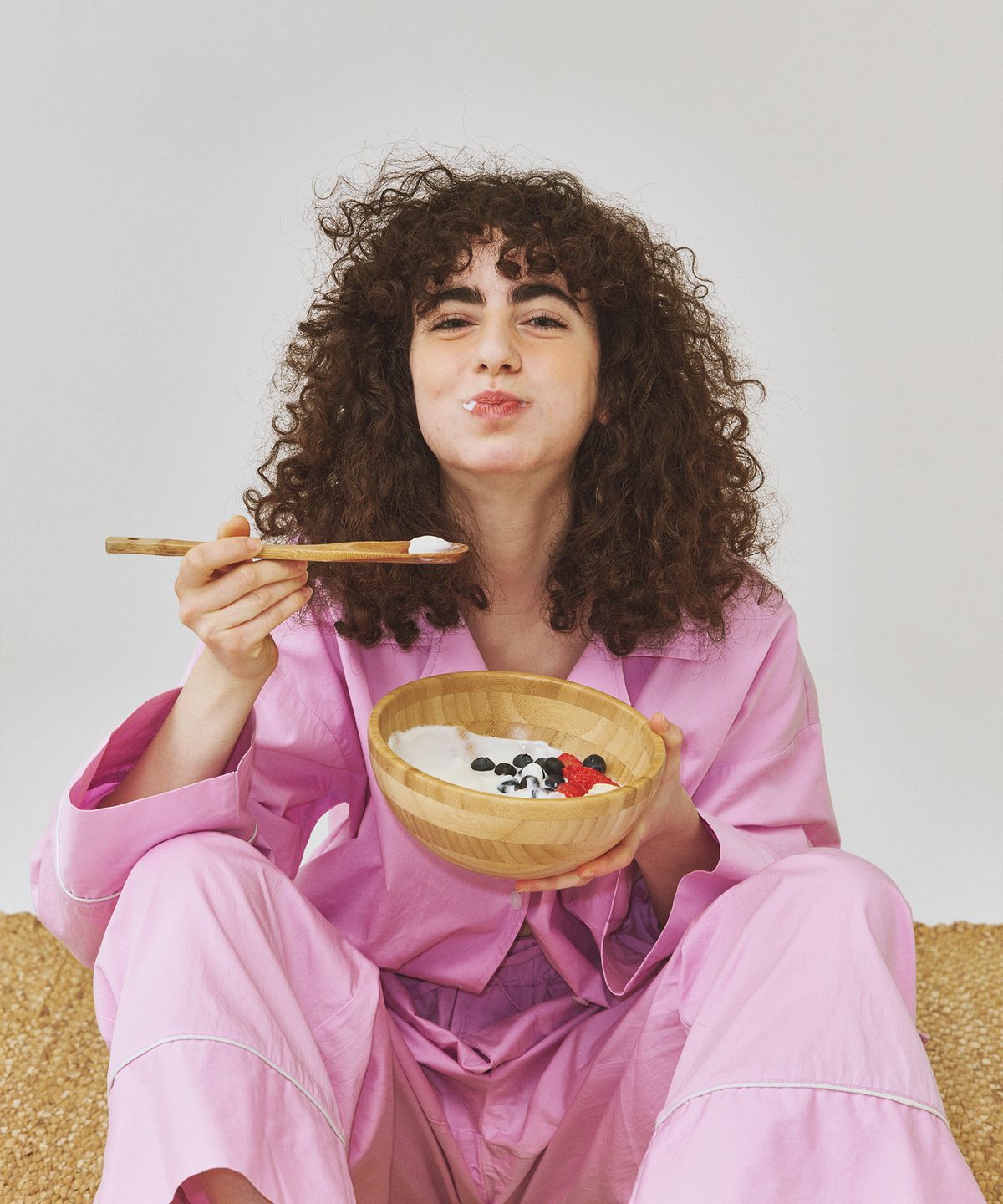 오끼뜨(OGGITT) (uni)도미토리 파이프 파자마 라벤더