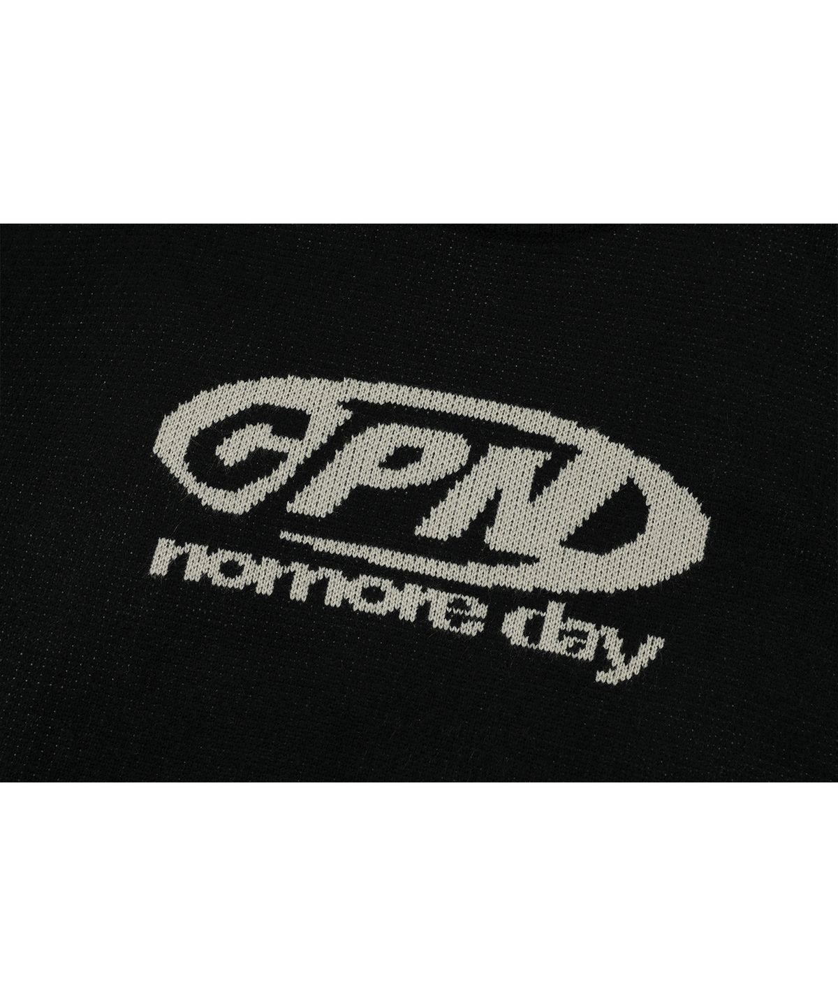 꼼파뇨(CPGN STUDIO) 오벌 씨 로고 크루넥 스웨터 블랙