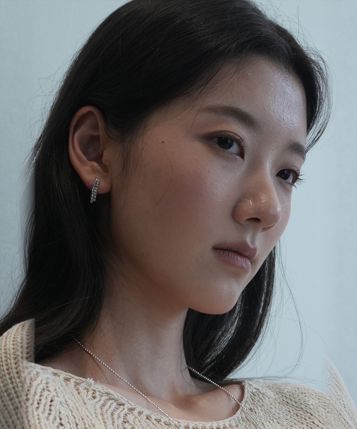데누(DENU) Joy double line tennis earring