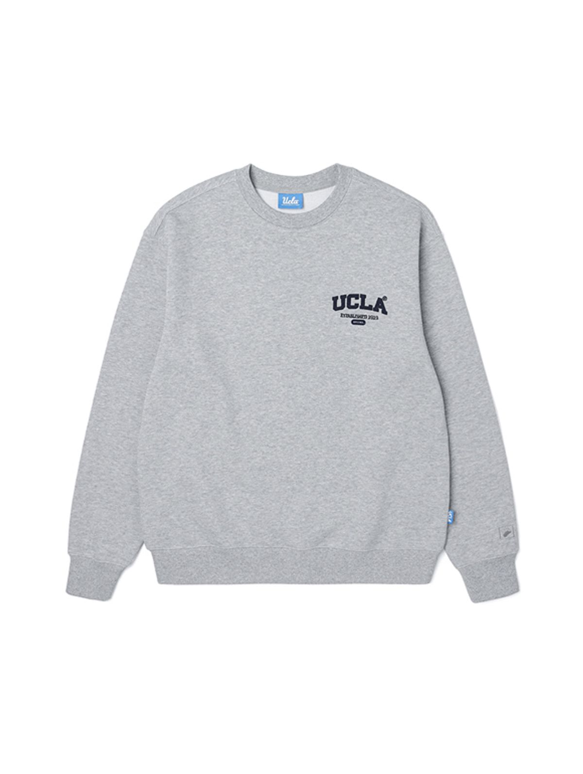 유씨엘에이(UCLA) 남여공용 스몰 로고 베이직 쮸리 스웨트셔츠(UA1LT92)