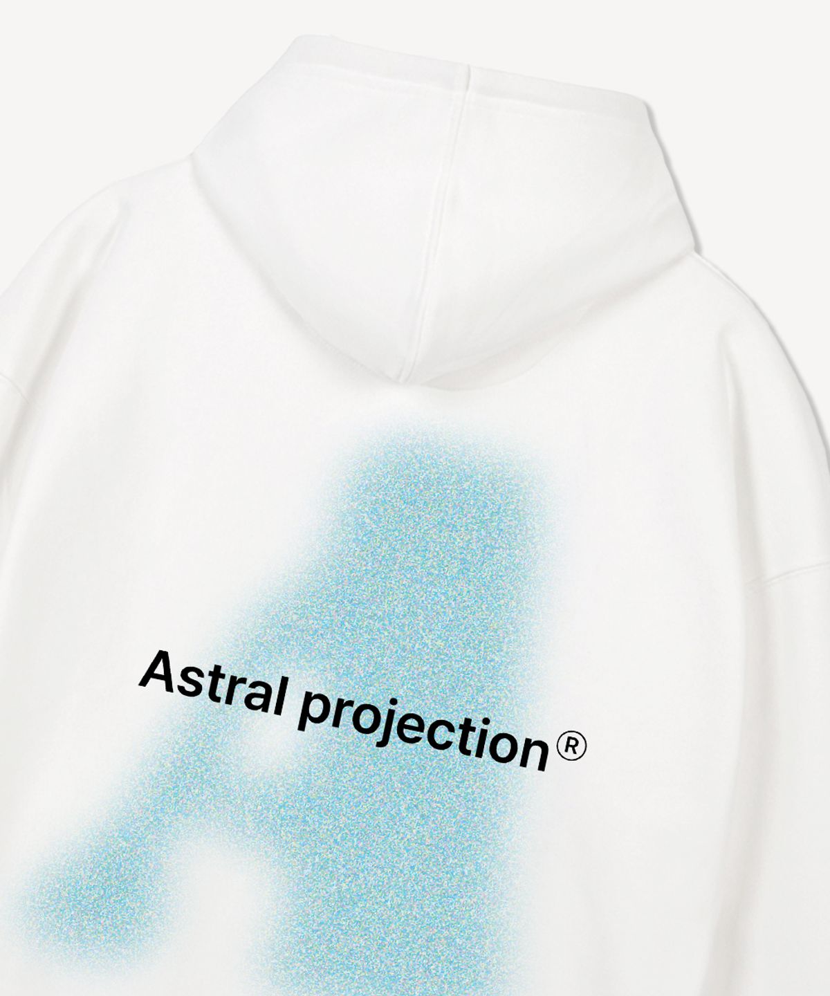 아스트랄 프로젝션(ASTRAL PROJECTION) 빅 에이 오버핏 와이드 숄더 후디_화이트