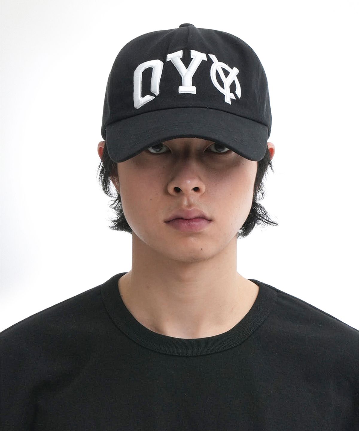 오픈야드(오와이)(OPENYARD(OY)) COLLEGE LOGO CAP-BLACK