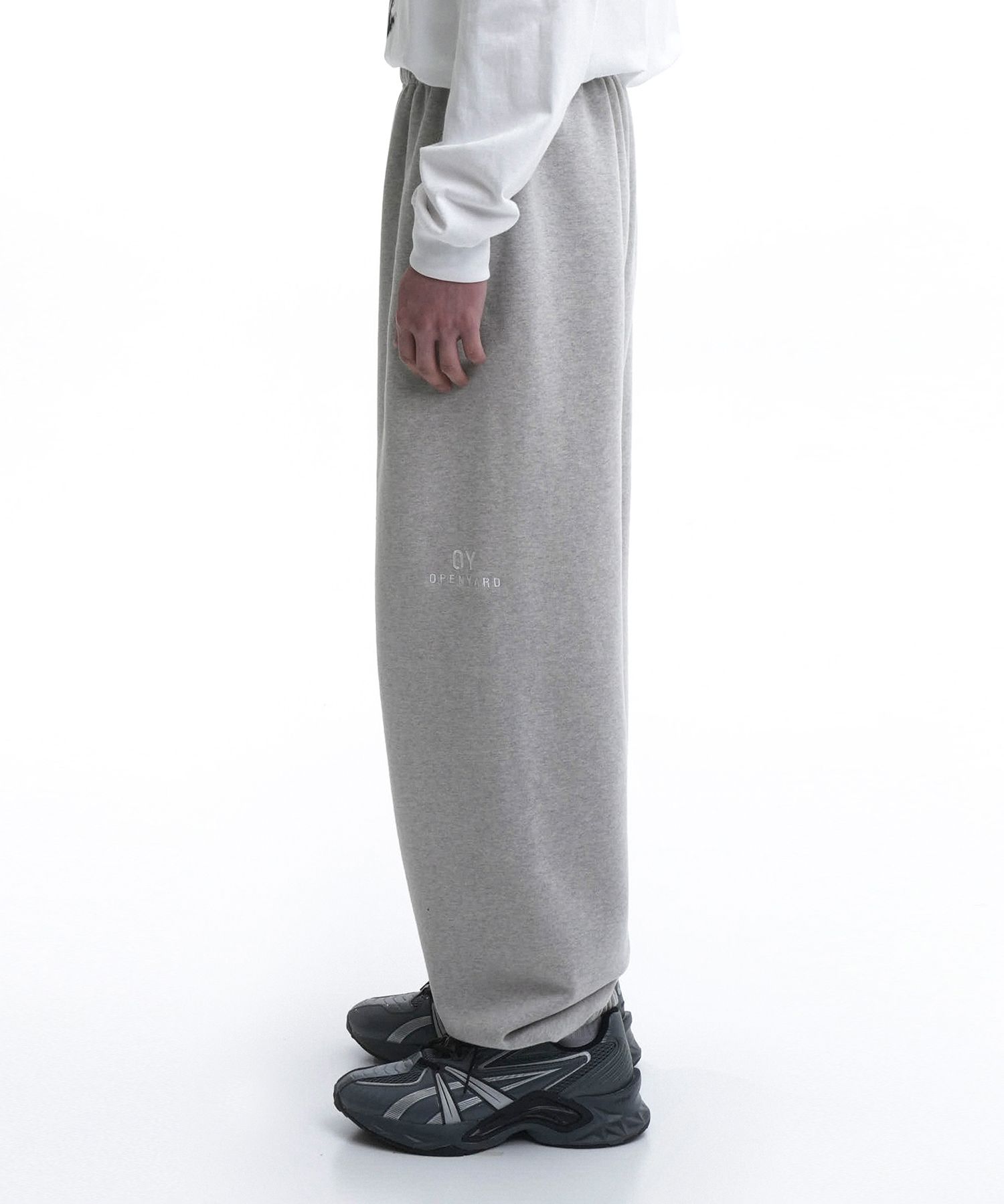 MUSINSA | OY BS LOGO SWEAT PANTS-GREY