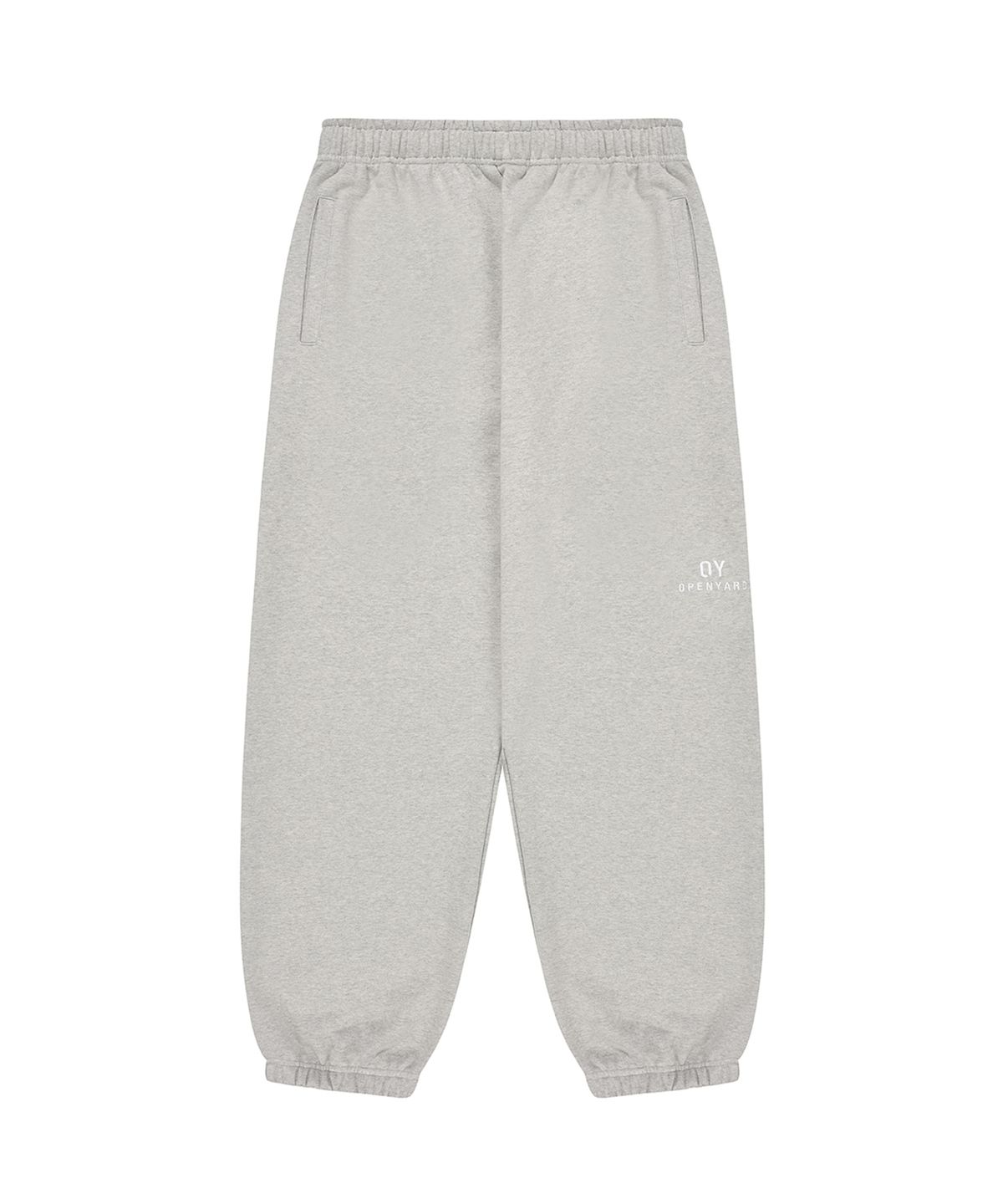 오픈야드(오와이)(OPENYARD(OY)) B.S LOGO SWEAT PANTS-GREY
