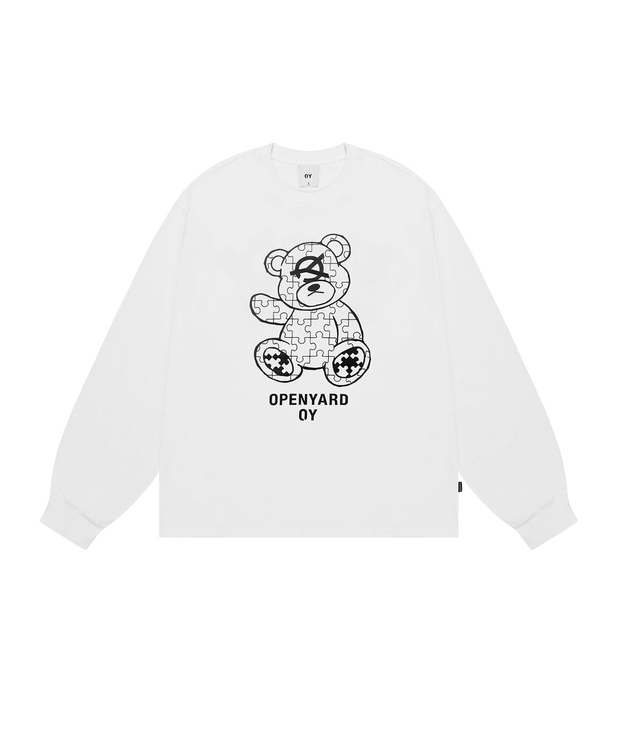 오픈야드(오와이)(OPENYARD(OY)) PUZZLE ODOLLY LONG SLEEVE-WHITE