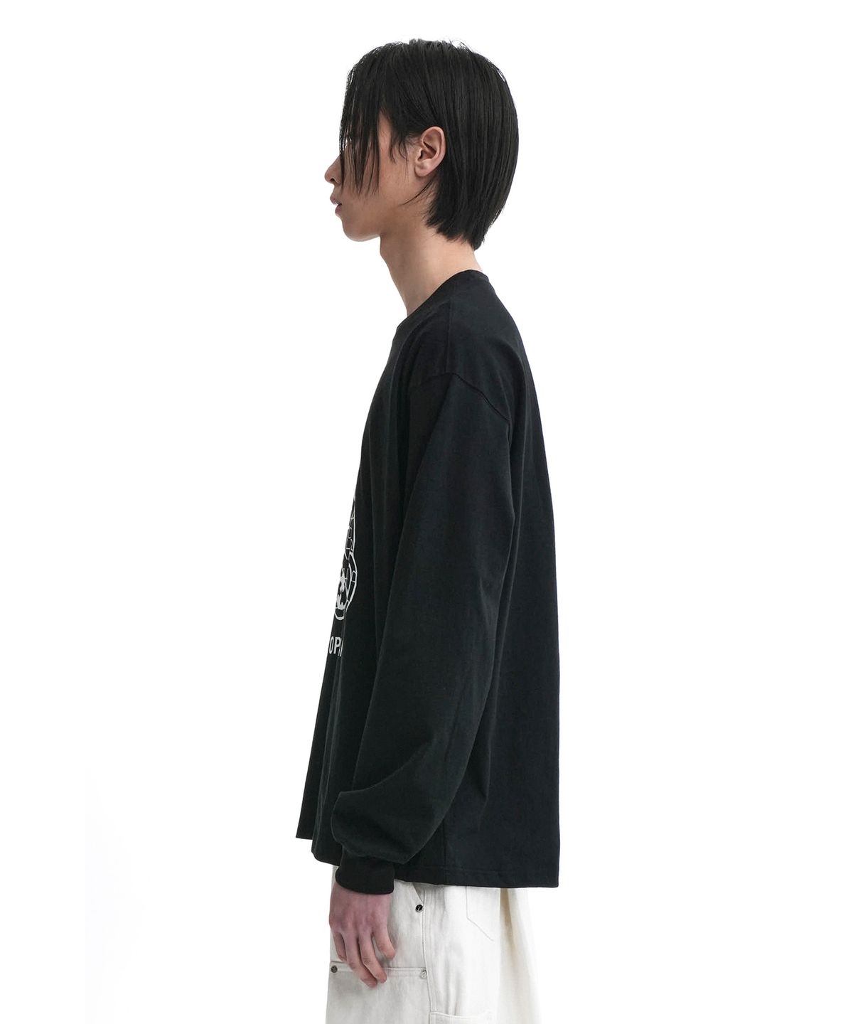 오픈야드(오와이)(OPENYARD(OY)) PUZZLE ODOLLY LONG SLEEVE-BLACK